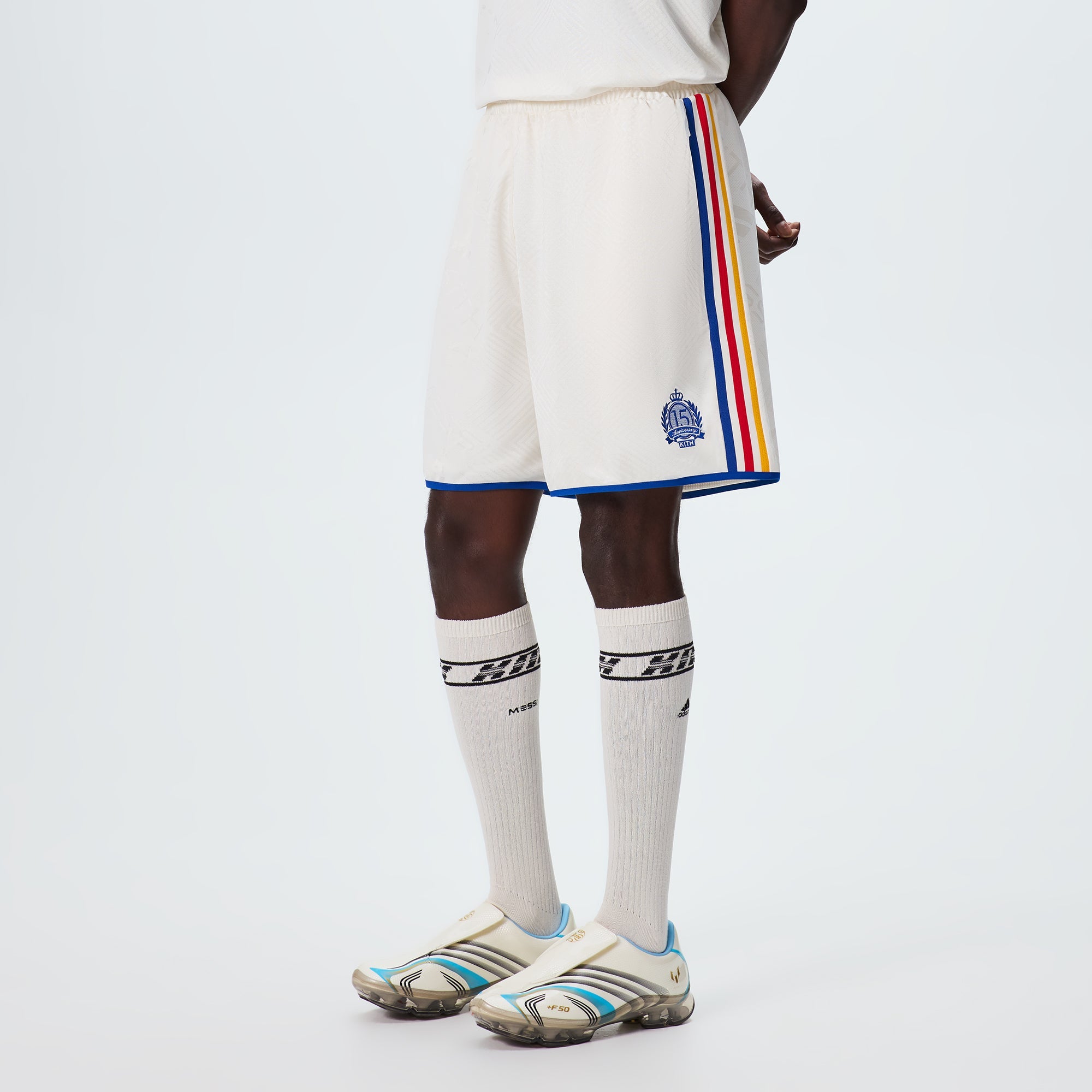Kith & Messi for adidas Football Jersey Short - Chalk White