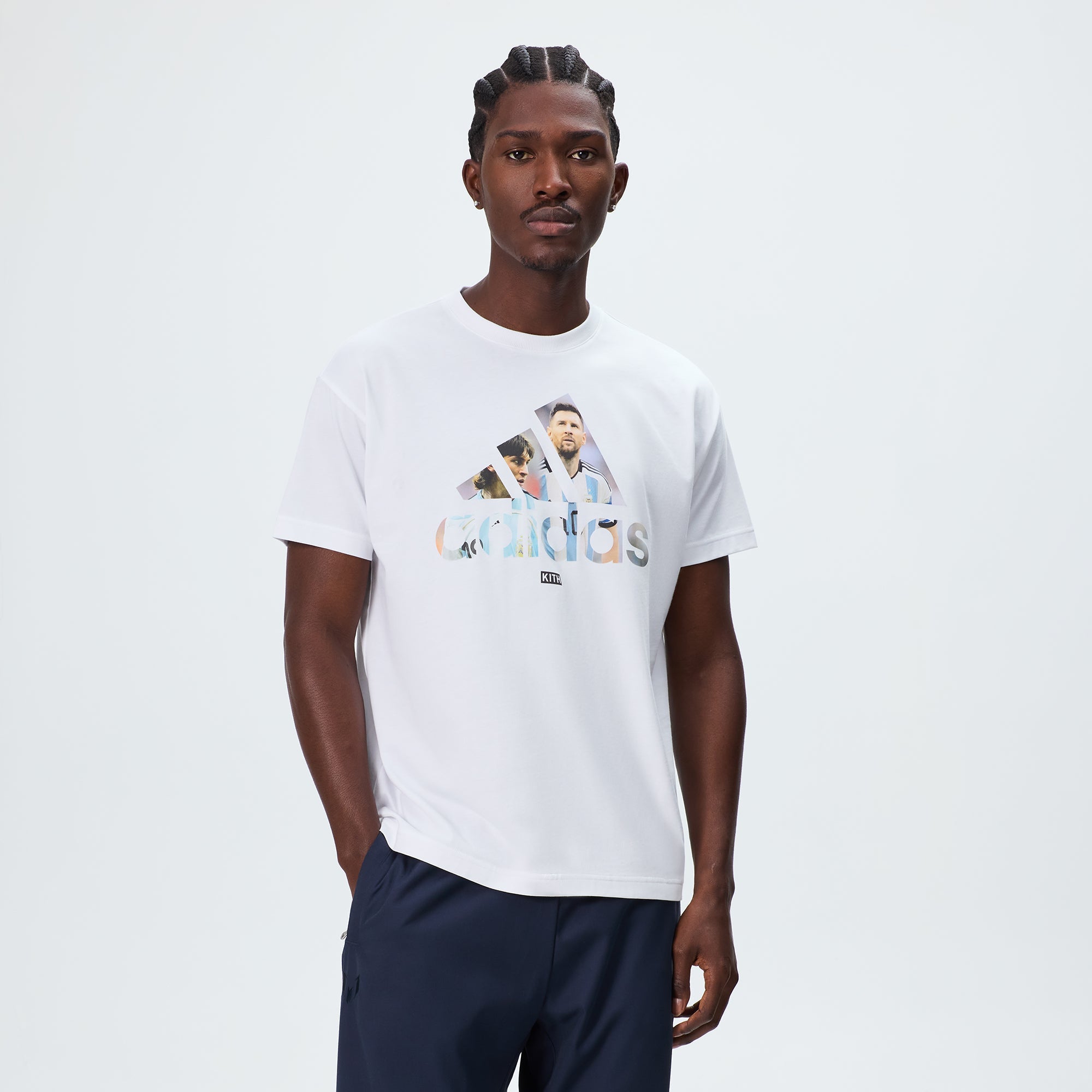 トップス Kith Messi adidas Football Graphic Tee M Kith & Messi for adidas Football Graphic Tee - White