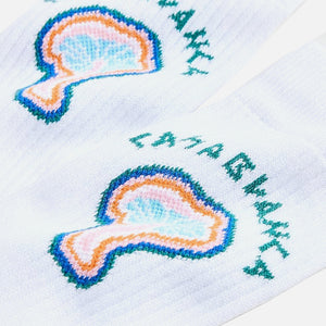 Casablanca Rainbow Mushroom Socks - White