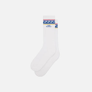 Casablanca Greek Wave Socks - White