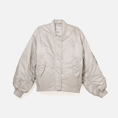 Agolde x Shoreditch Ski Club Nisa Bomber Jacket - Oyster