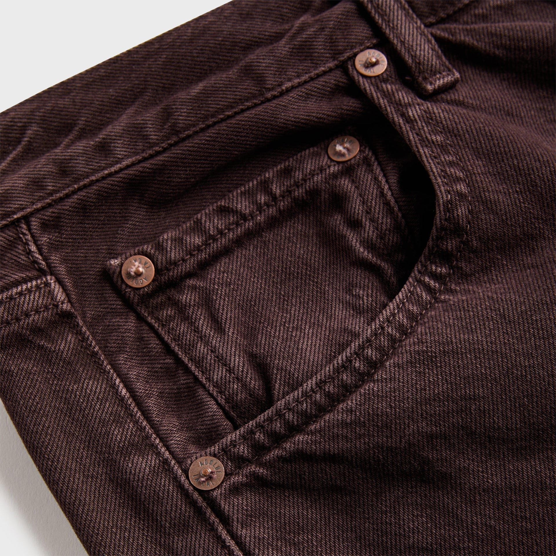 Agolde Ren High Rise Wide Leg Ankle Jean - Sloe Berry