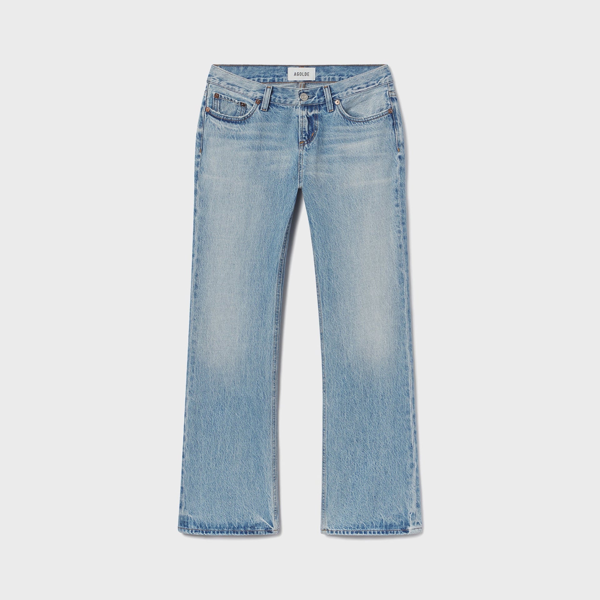 Agolde Low Rise Boot Ankle Jeans - Stream