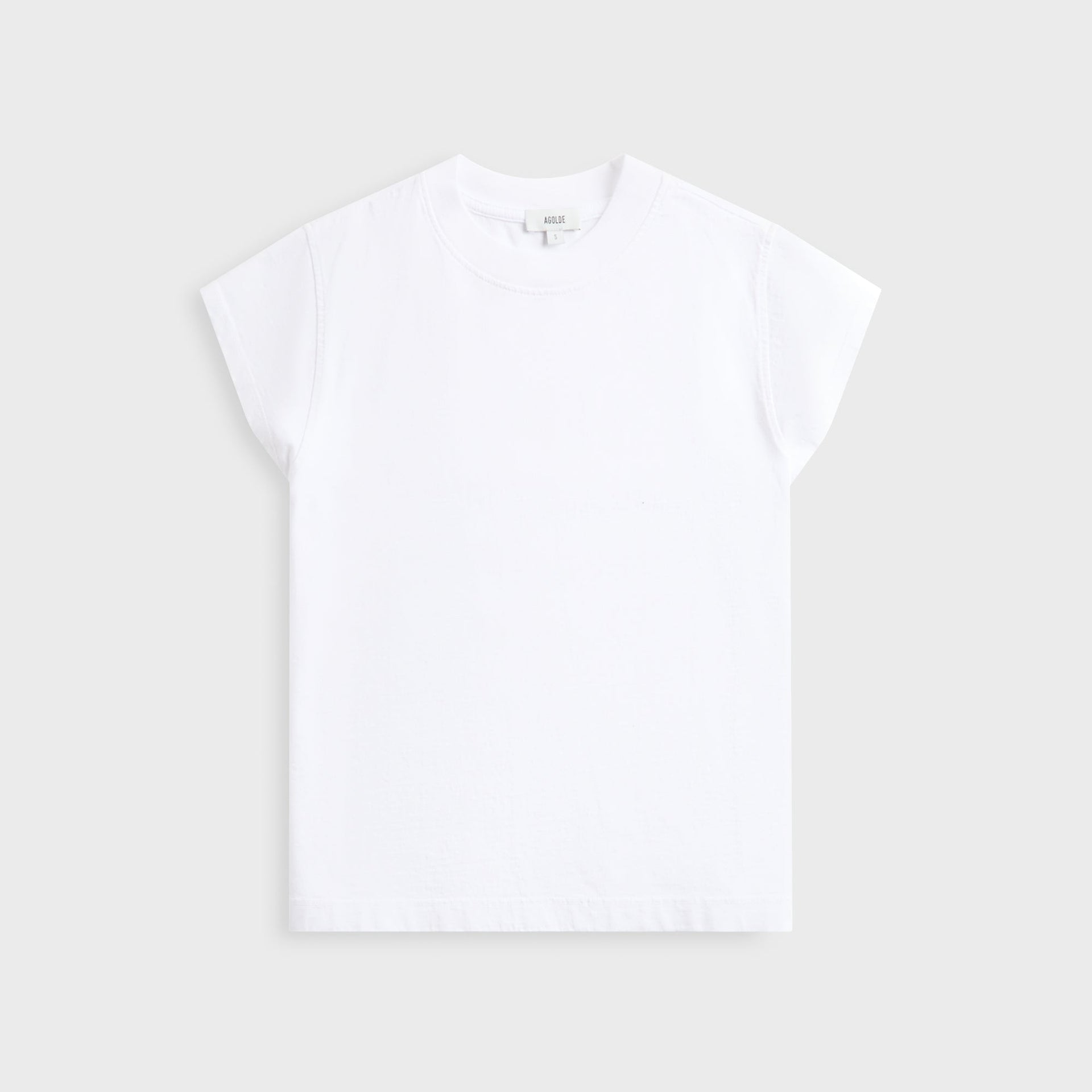 Agolde Bryce Cap Sleeve Tee - White