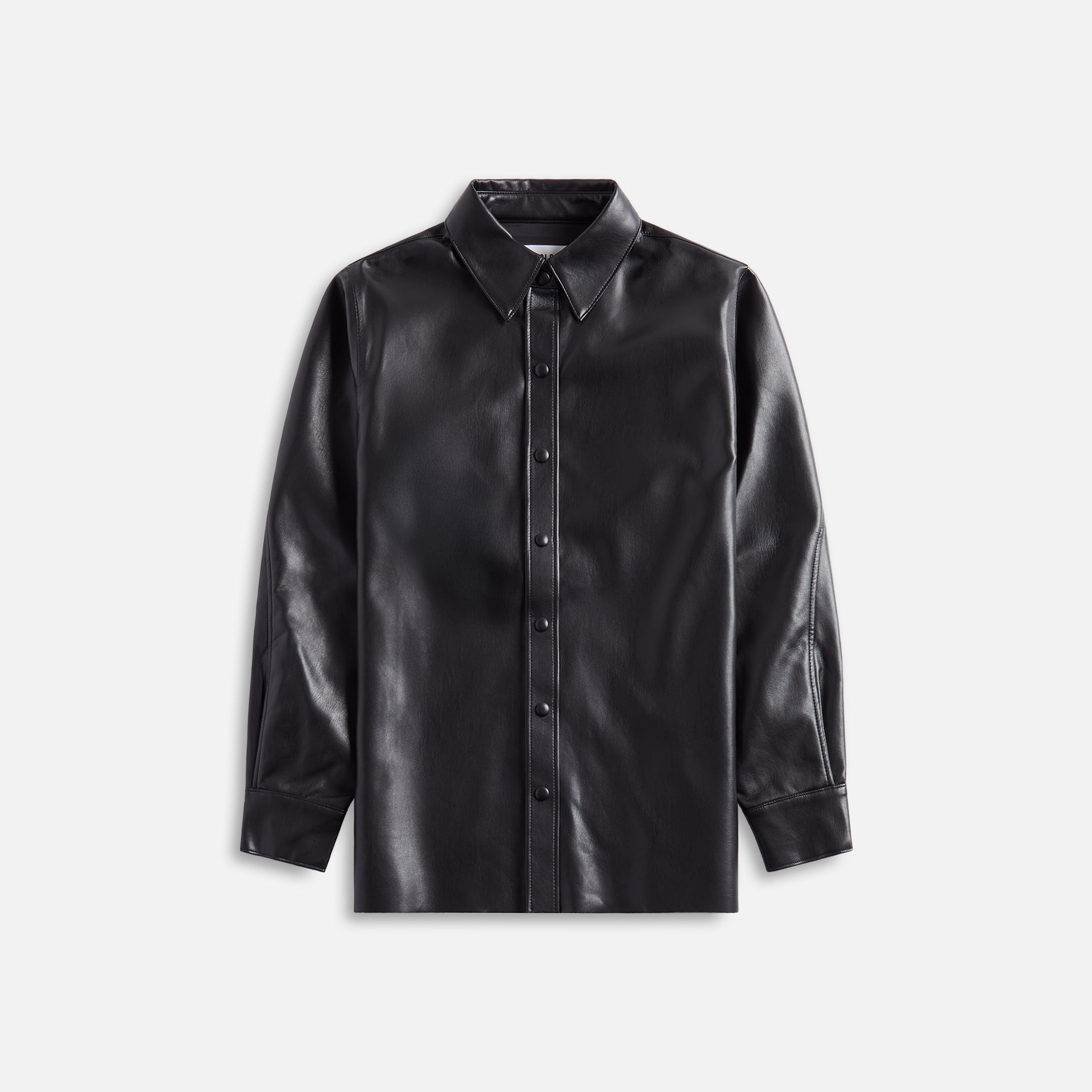 Agolde Aylin Vegan Leather Shirt - Detox