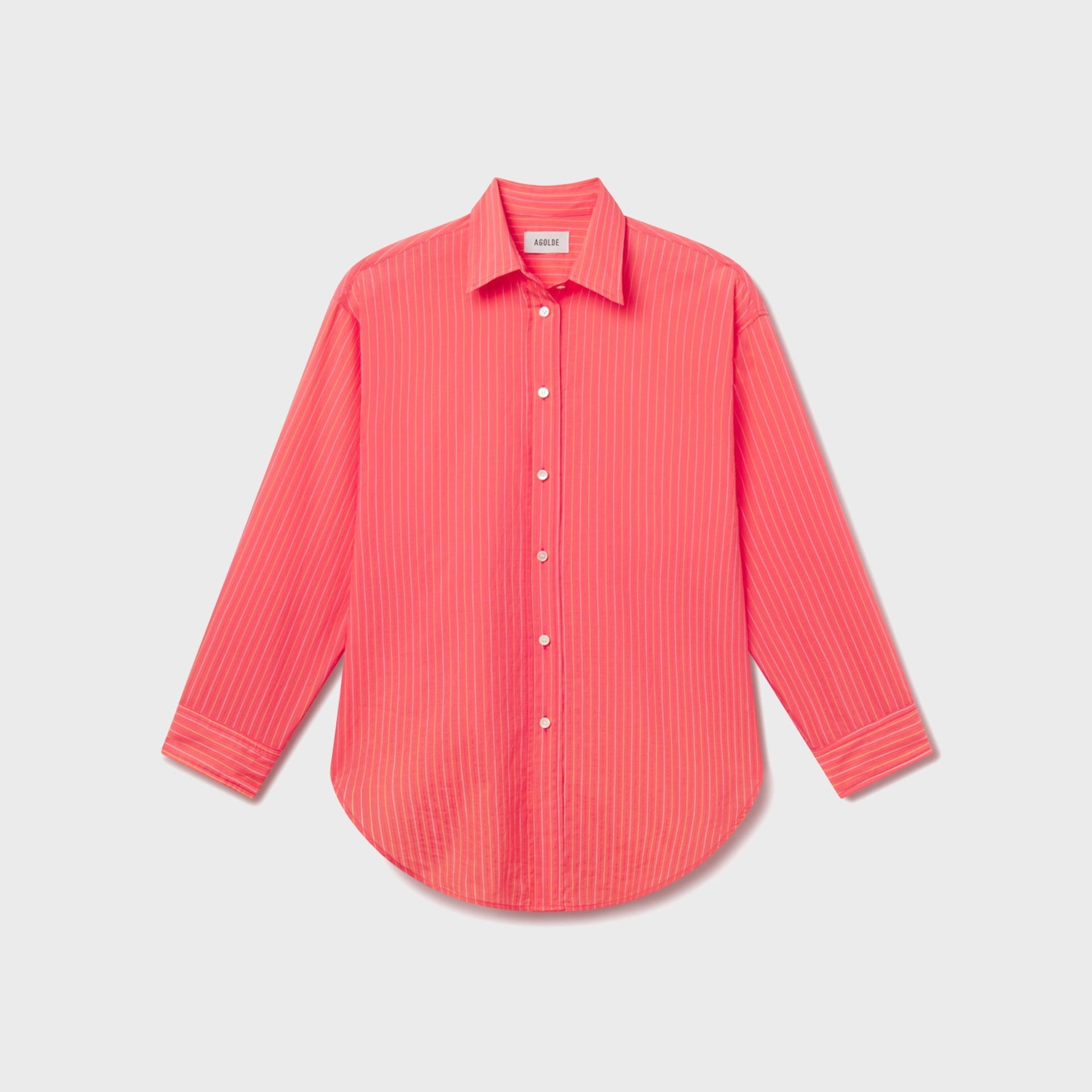 Agolde Sona Shirt - Fontana Stripe Candy