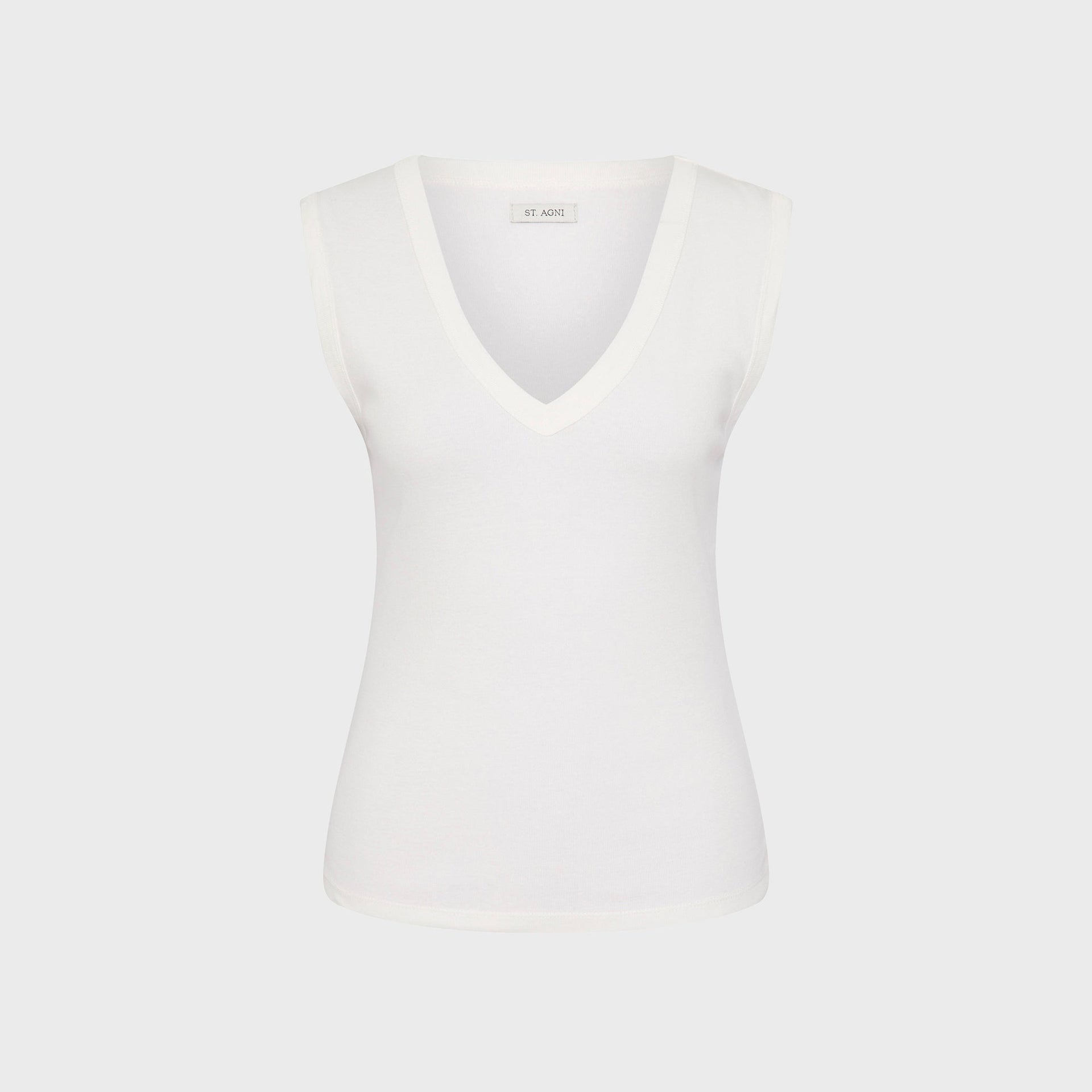 St. Agni Organic Cotton 90s Top - White
