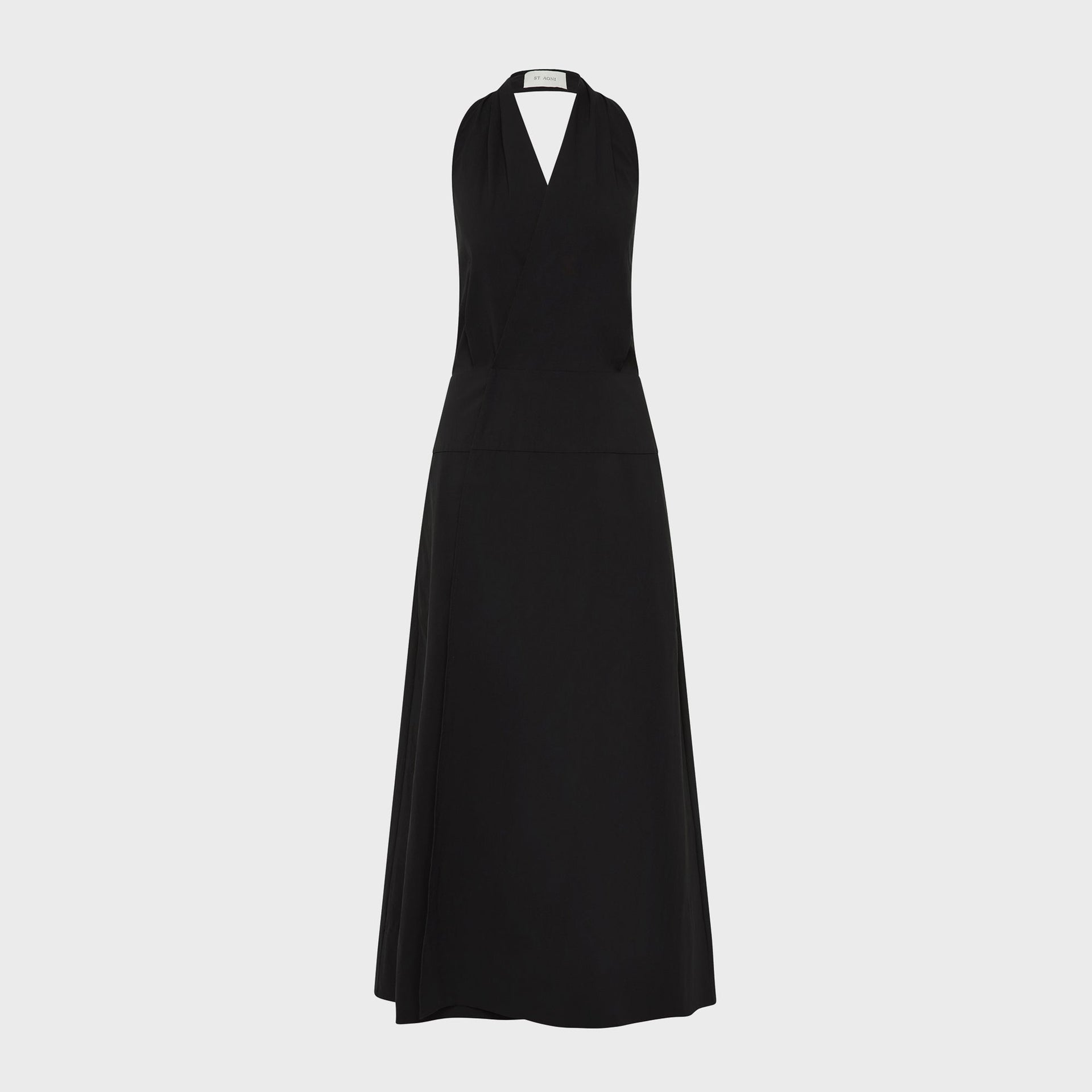 St. Agni Halter Wrap Dress - Black St. Agni Halter Wrap Dress - Black
