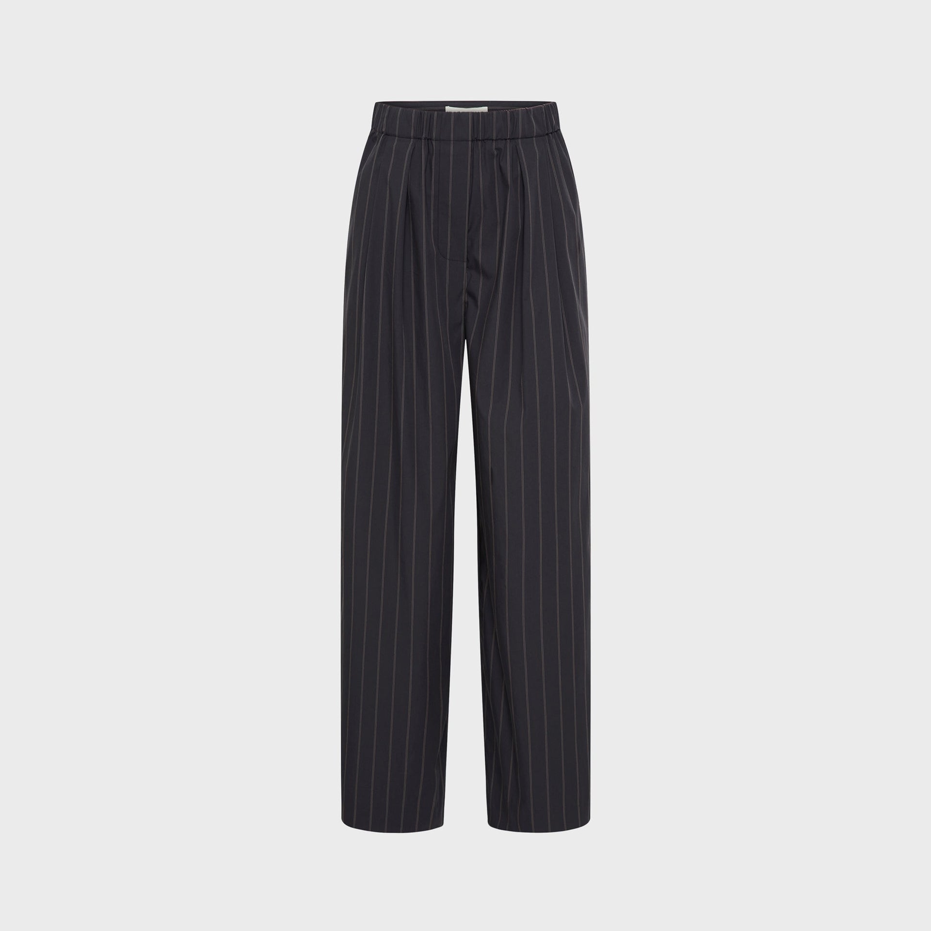 St. Agni Stripe Relaxed Pleat Pant - Ink Stripe