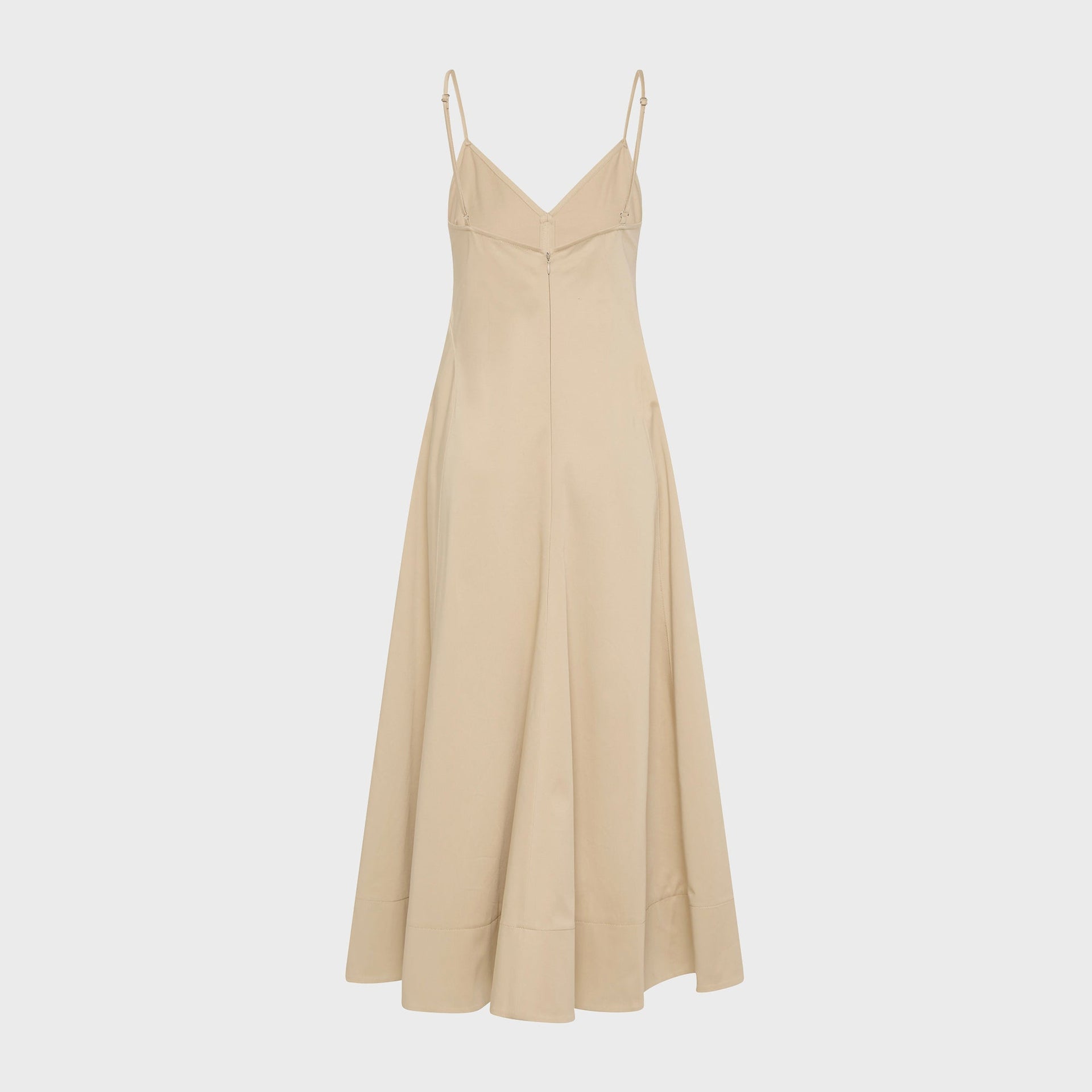 St. Agni Structured Cotton Dress - Champagne