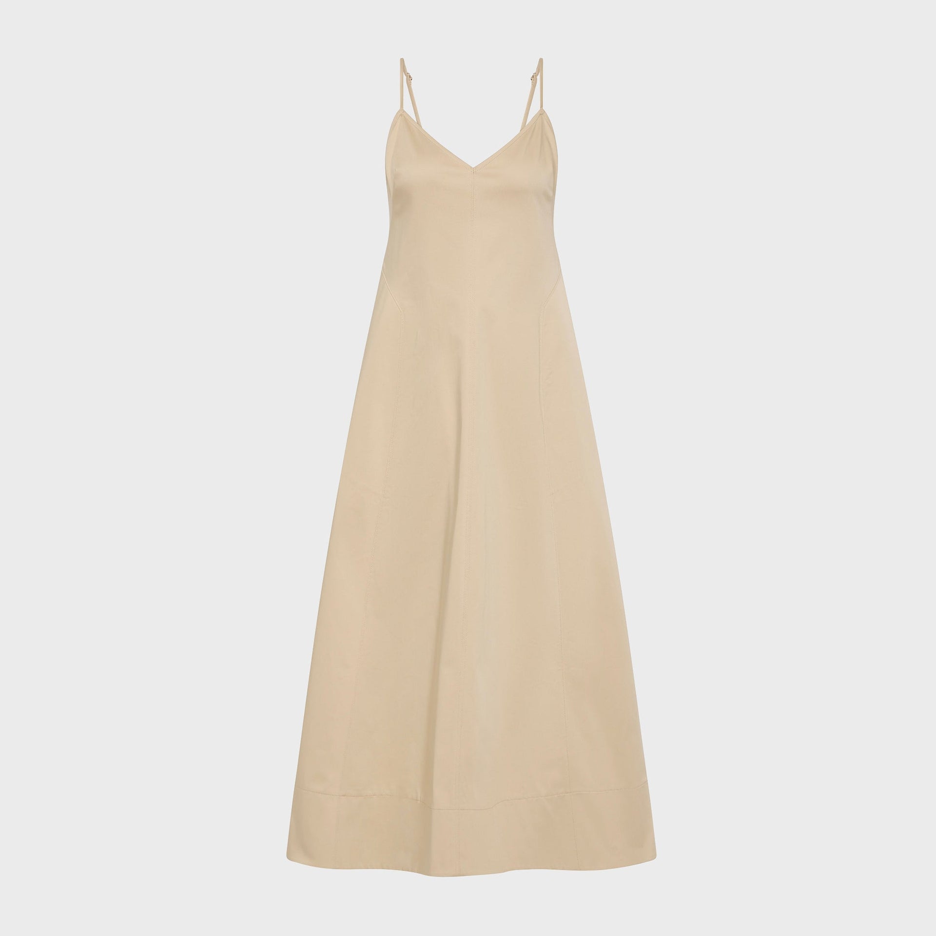 St. Agni Structured Cotton Dress - Champagne