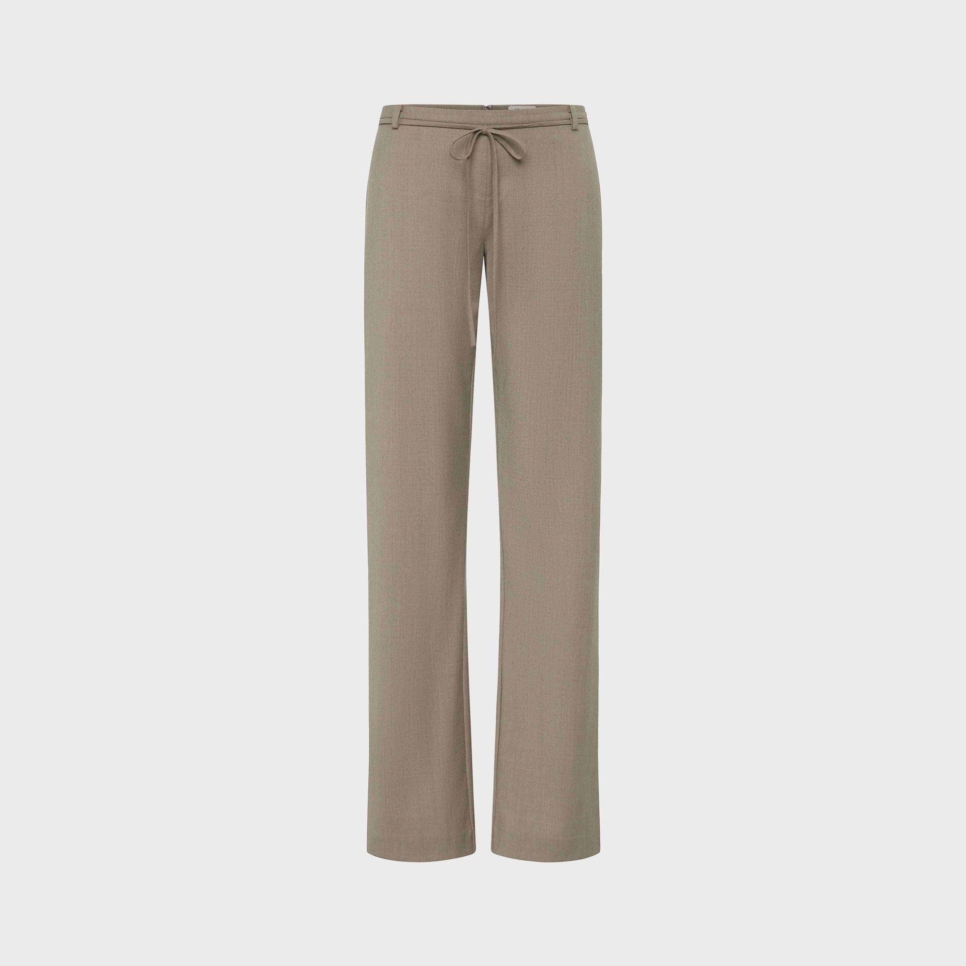 St. Agni 90s Belt Minimal Pant - Light Taupe