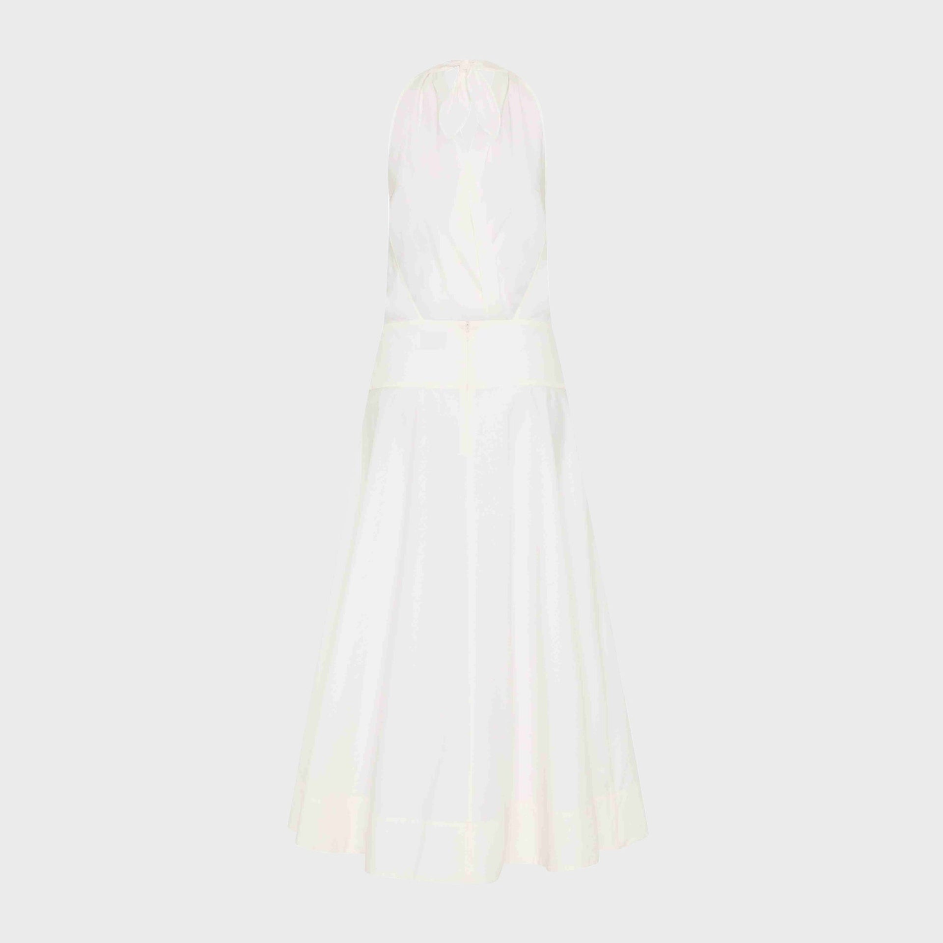 St. Agni Halter Circle Hem Dress - Off White