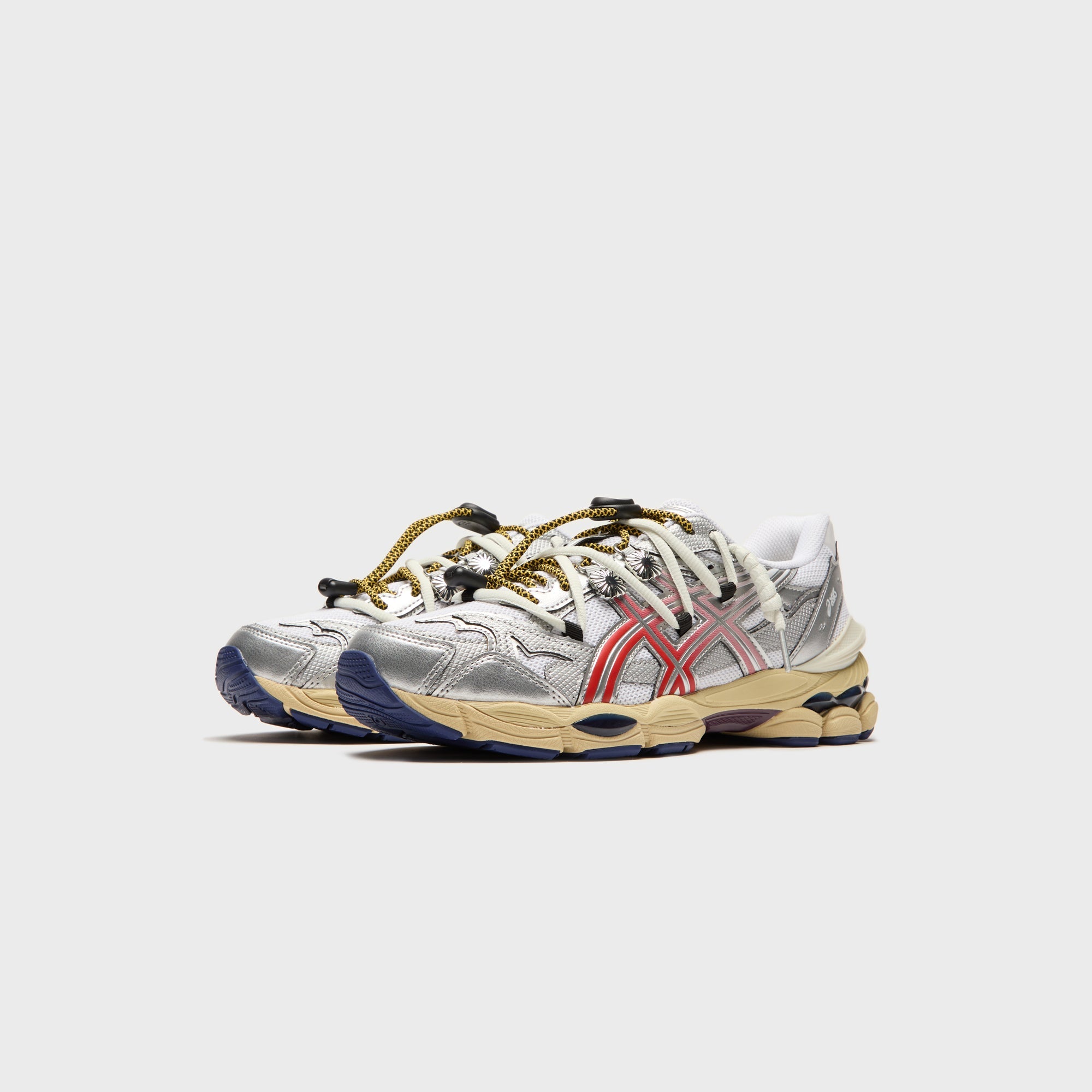 ASICS x TOGA Gel-Cumulus 16 - White / Red / Pure Silver – Kith