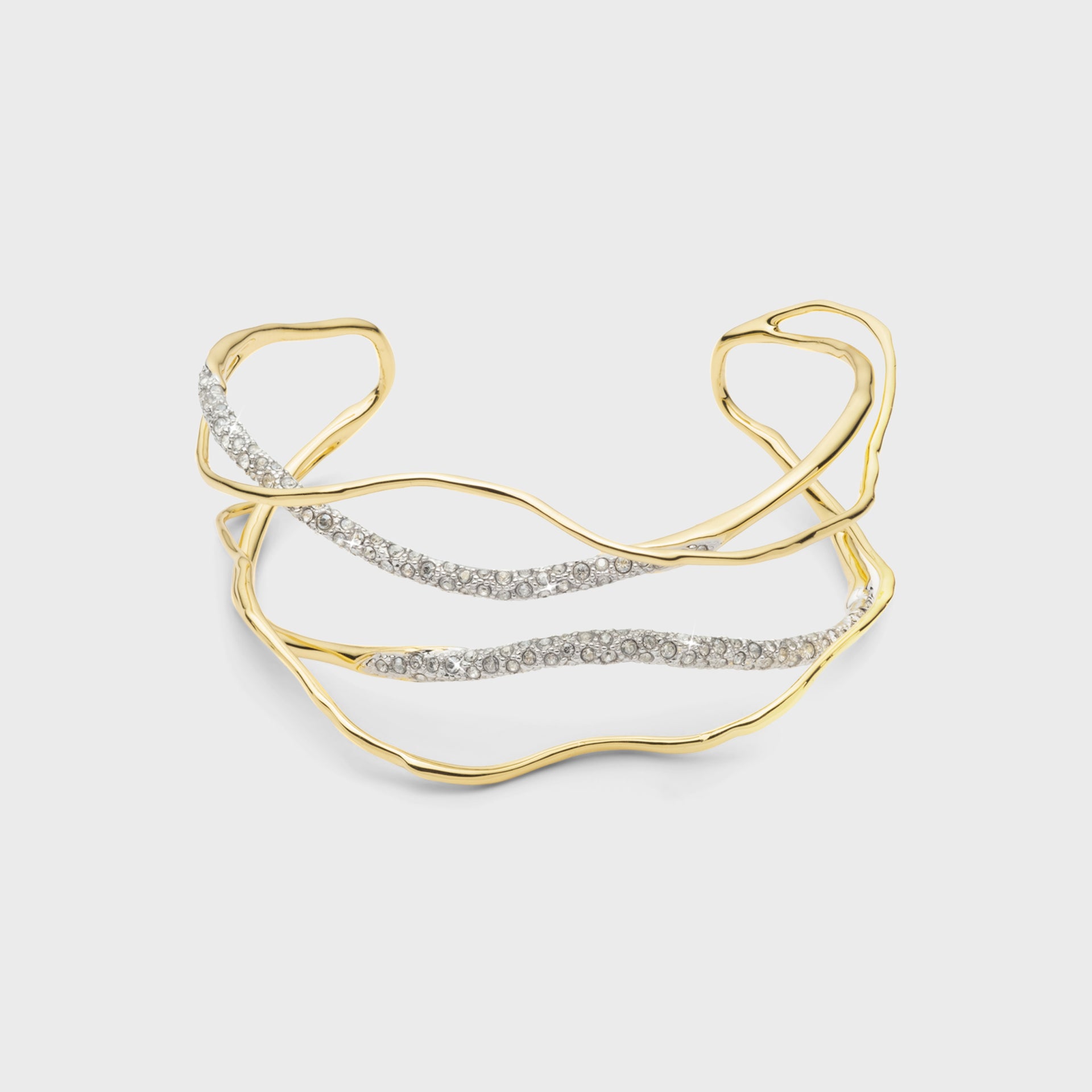 Alexis Bittar Solanales Crystal Cuff Bracelet - Gold