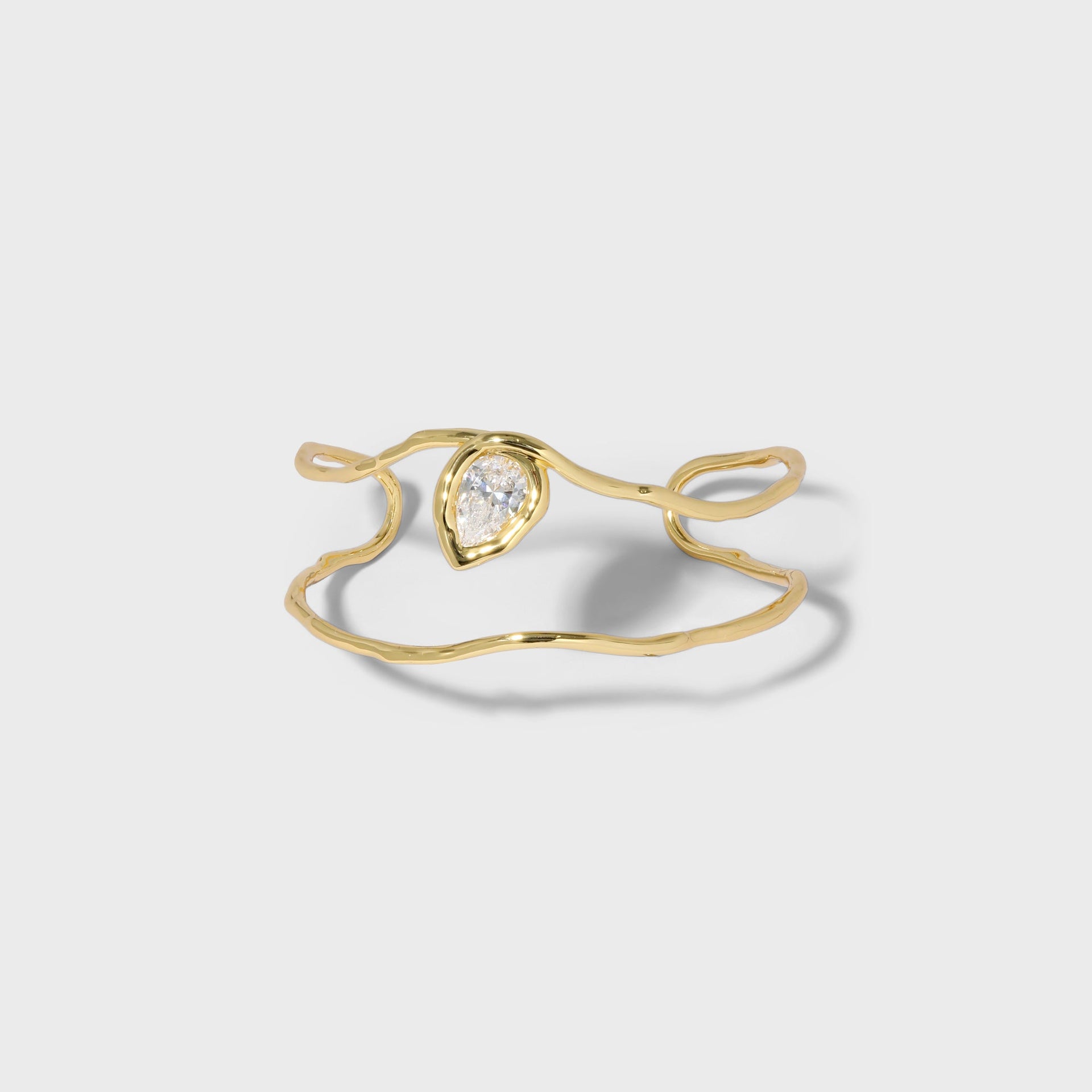 Alexis Bittar Asterales Gold Floating Cuff - Gold