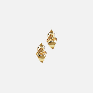 Alexis Bittar Crumpled Small Post Earrings - Gold