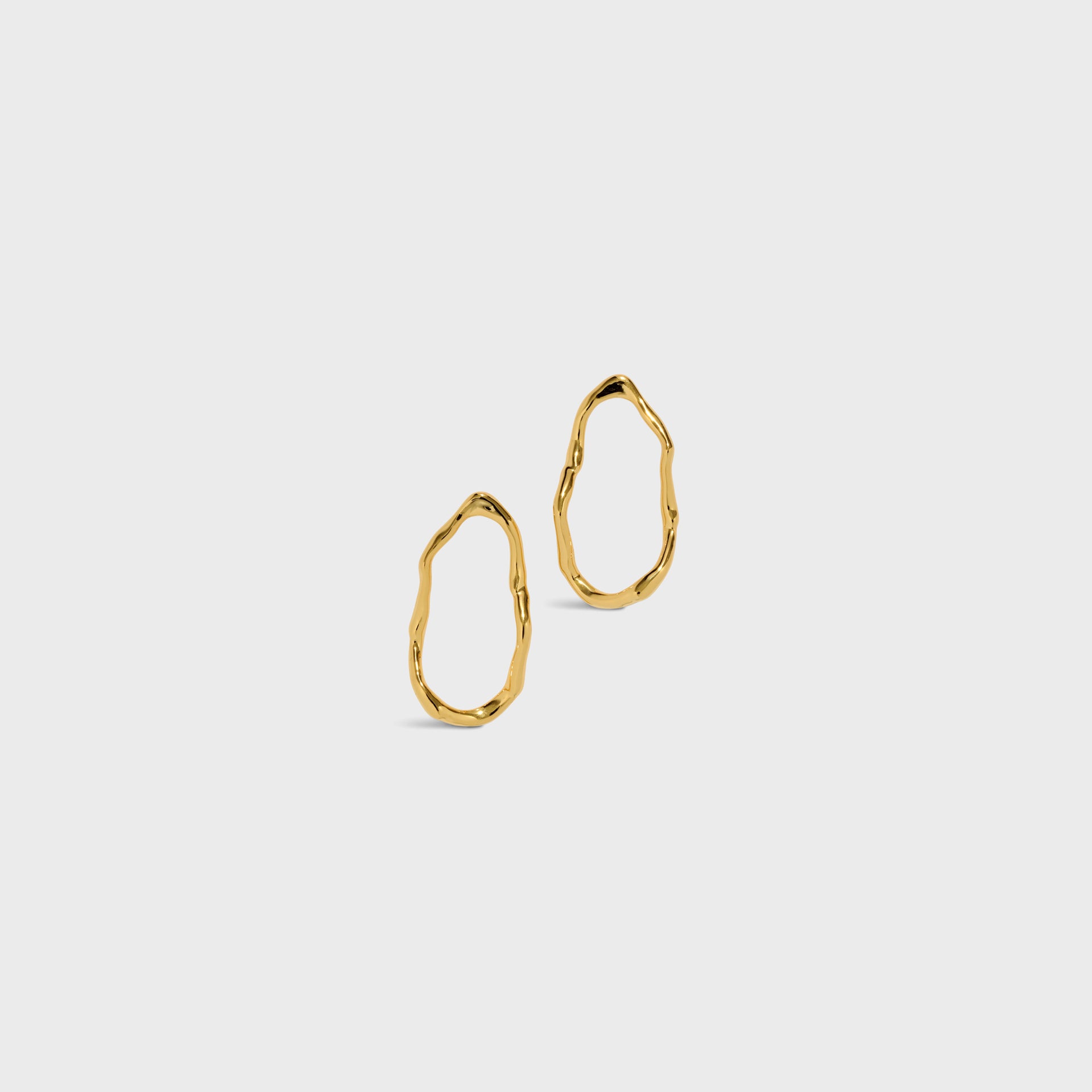 Alexis Bittar Brut Gold Open Oval Post Earring - Gold