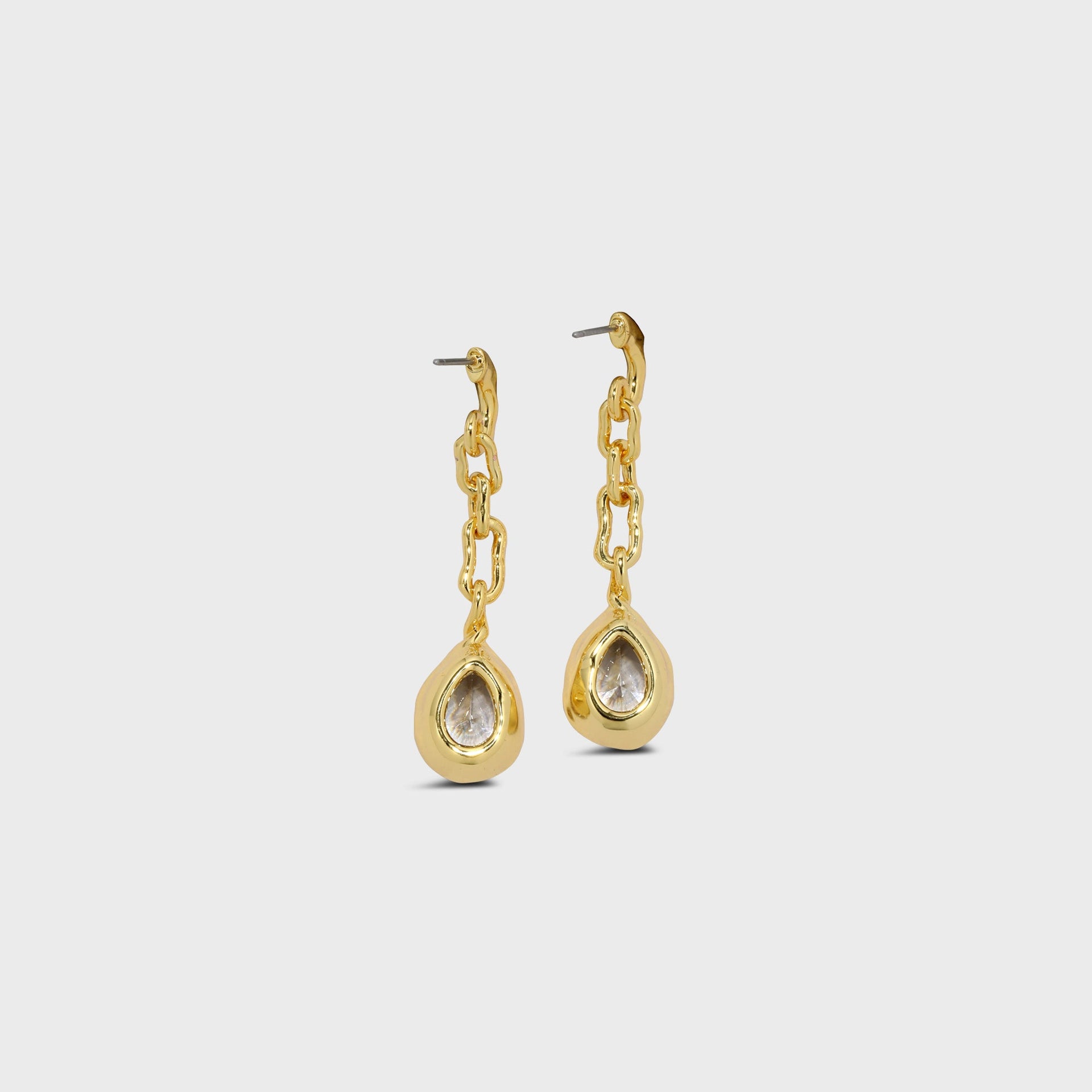 Alexis Bittar Asterales Gold Floating CZ Drop Earring - Gold