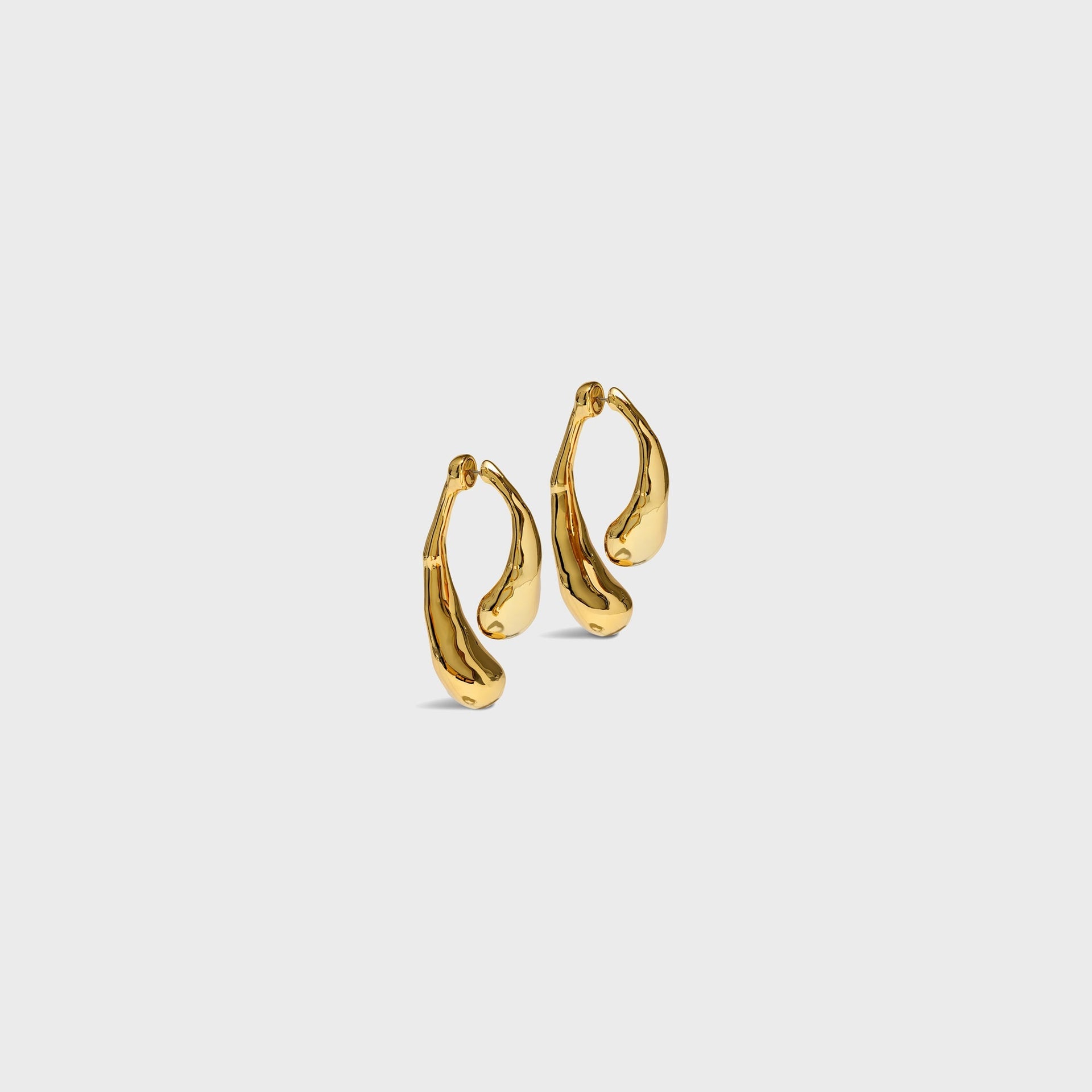 Alexis Bittar Molten Gold Front Back Earrings - Gold