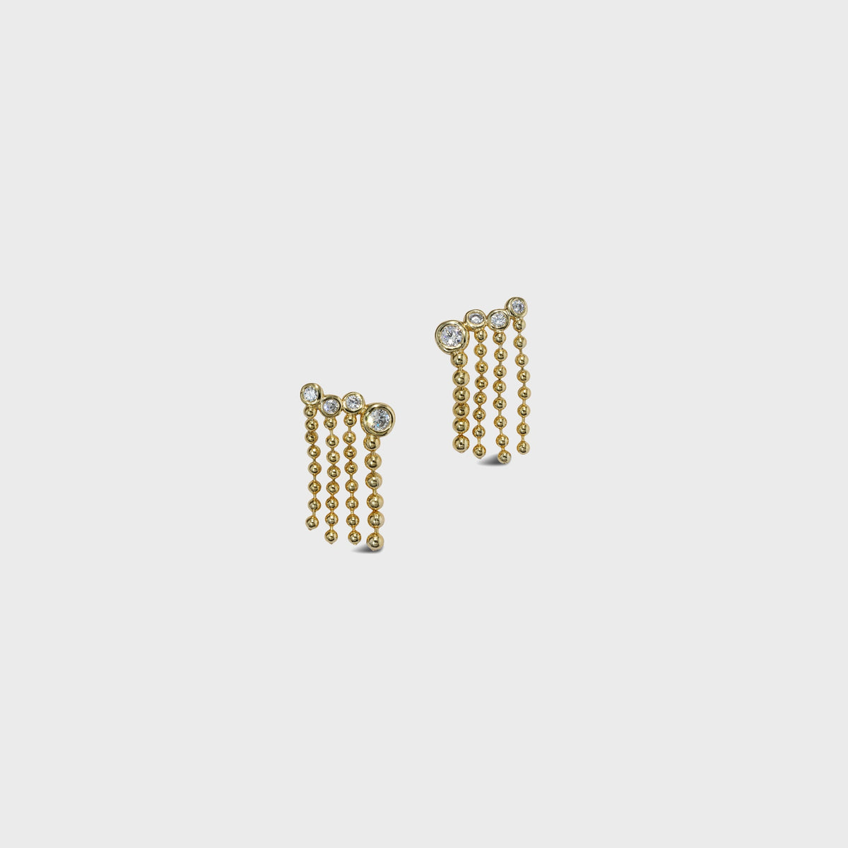 Alexis Bittar Asterales Bubble Fringe Ear Climber Earrings - Gold