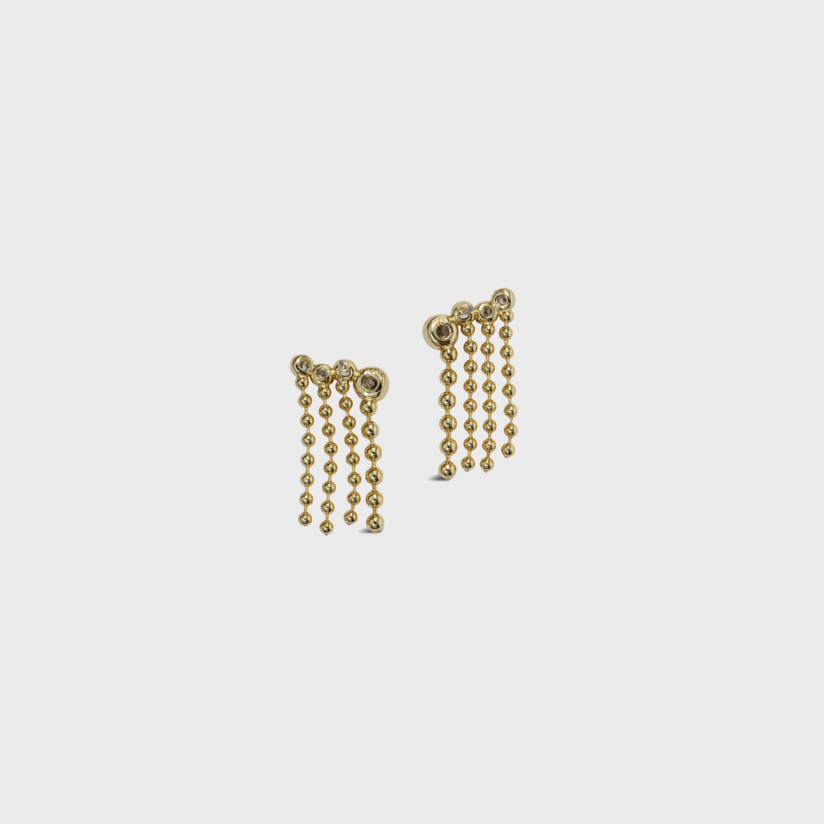 Alexis Bittar Asterales Bubble Fringe Ear Climber Earrings - Gold