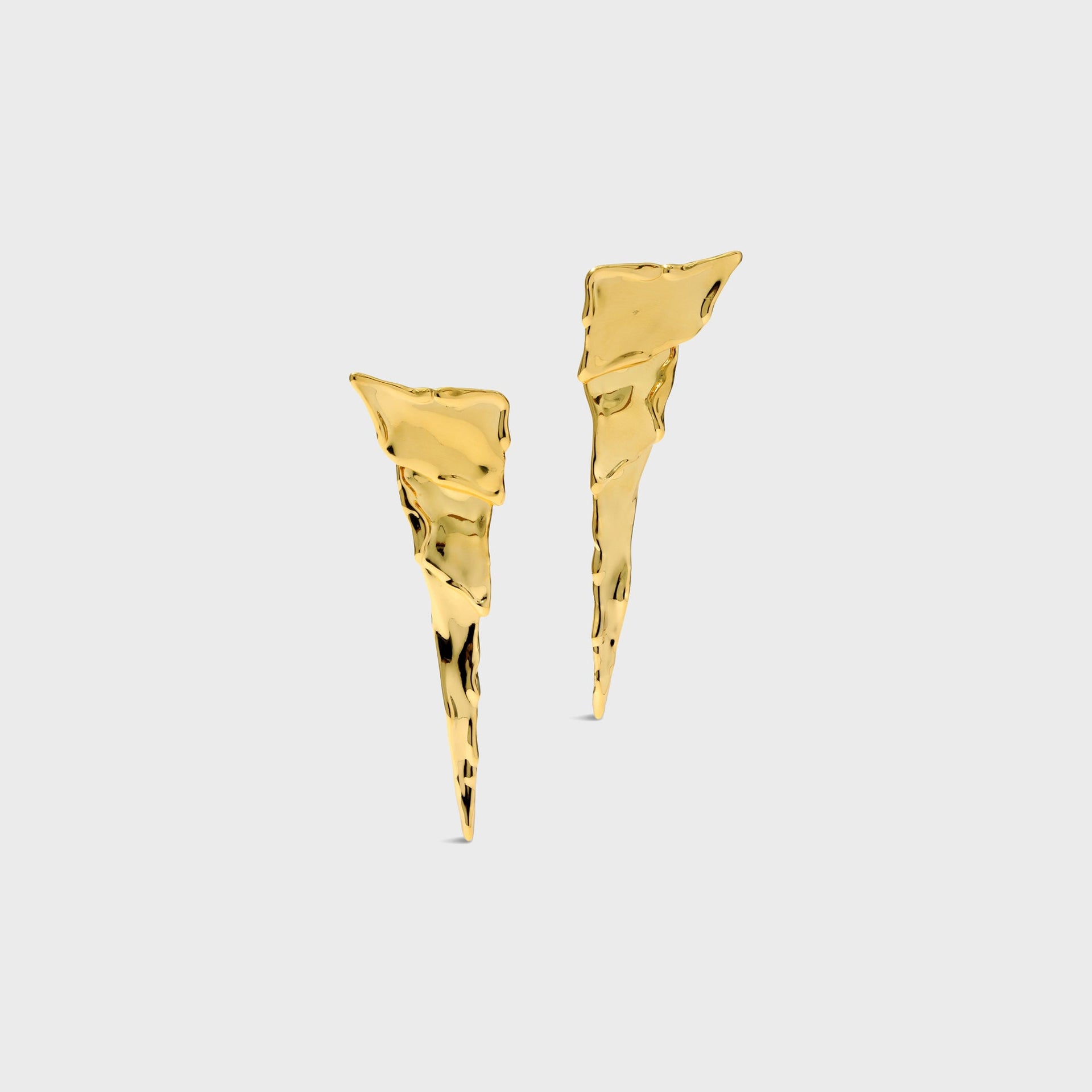 Alexis Bittar Molten Cascade Post Earrings - Gold