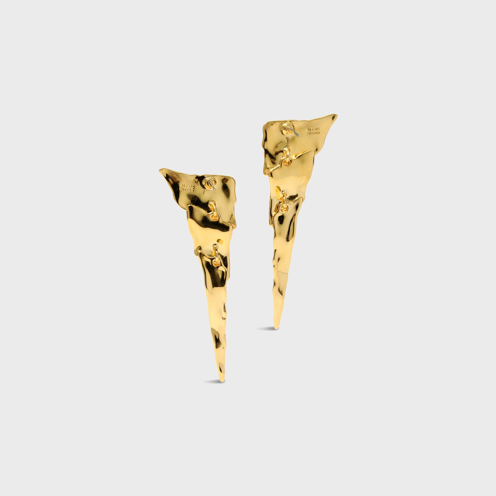 Alexis Bittar Molten Cascade Post Earrings - Gold