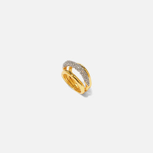 Alexis Bittar Solanes Crystal Orbitting Ring - Gold