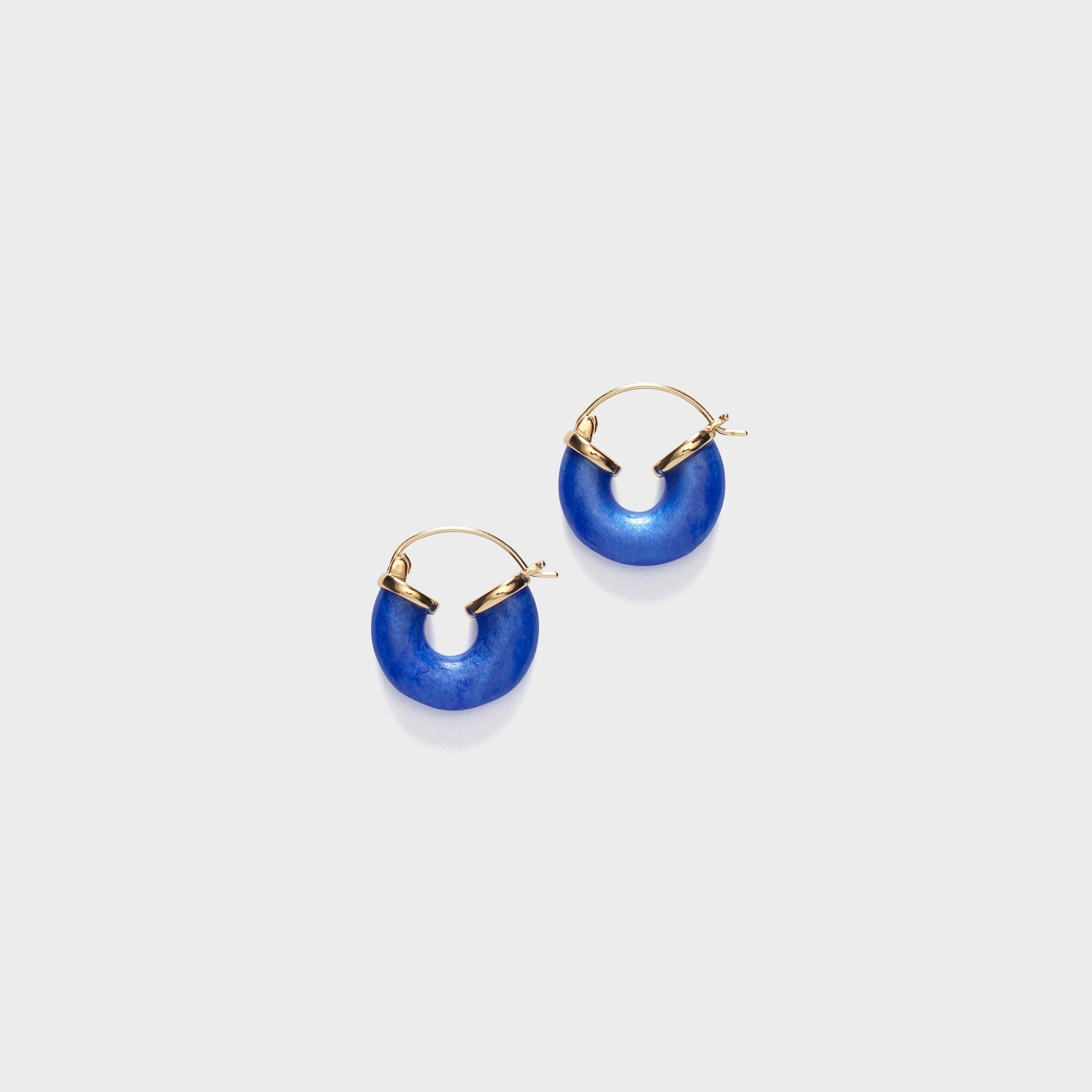 Anni Lu Petit Swell Hoops - Deep Blue