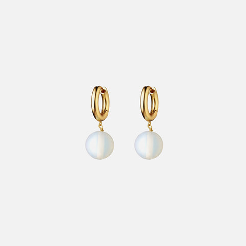 Anni Lu Bubble Hoop Earrings - Opal