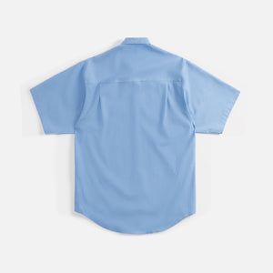 Auralee Washed Finx Twill Big Shirt - Blue