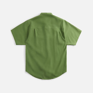 Auralee Washed Finx Twill Big Shirt - Khaki Green