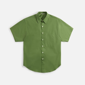 Auralee Washed Finx Twill Big Shirt - Khaki Green