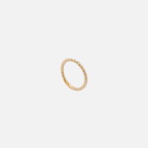 Yvonne Leon Alliance Mini Twist Ring - Gold /  White