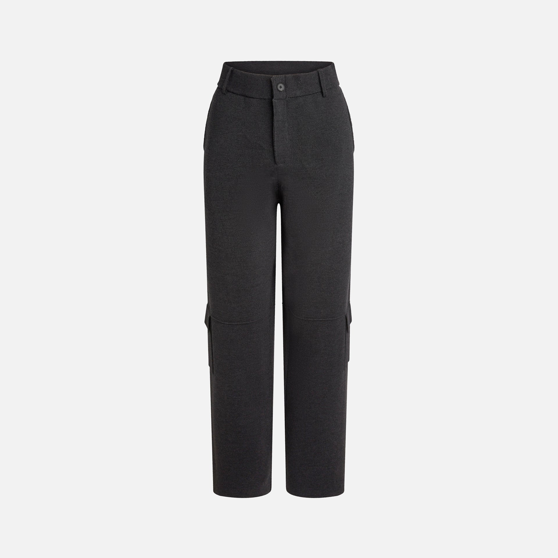 Aya Muse Basics Knit Cargo Pants - Charcoal