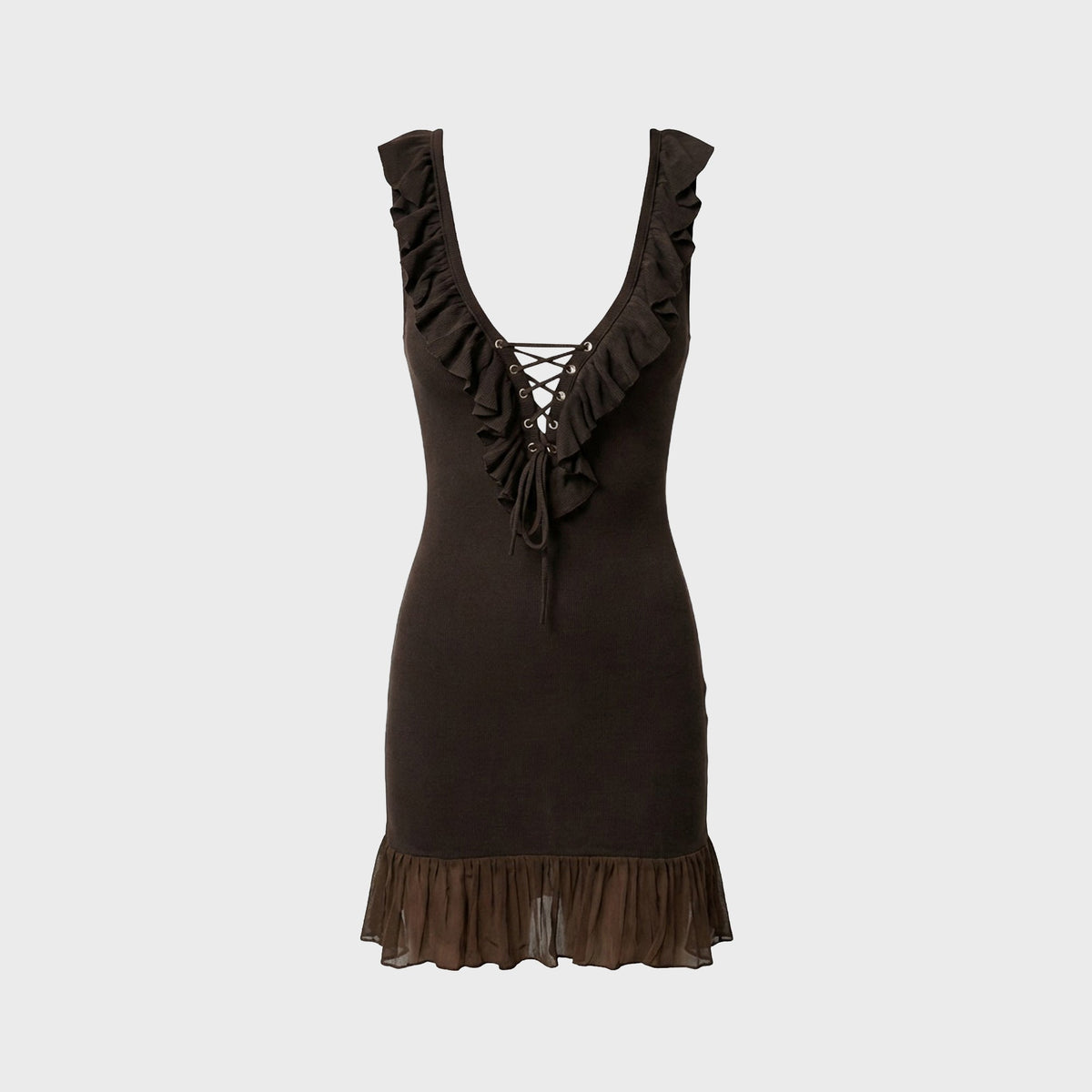 Aya Muse Mela Mini Dress - Forest
