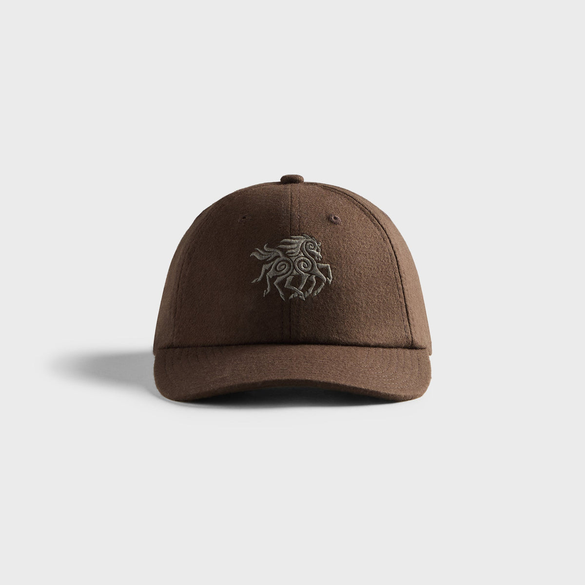 Ranra Cascade Wool Baseball Hat - Black Coffee