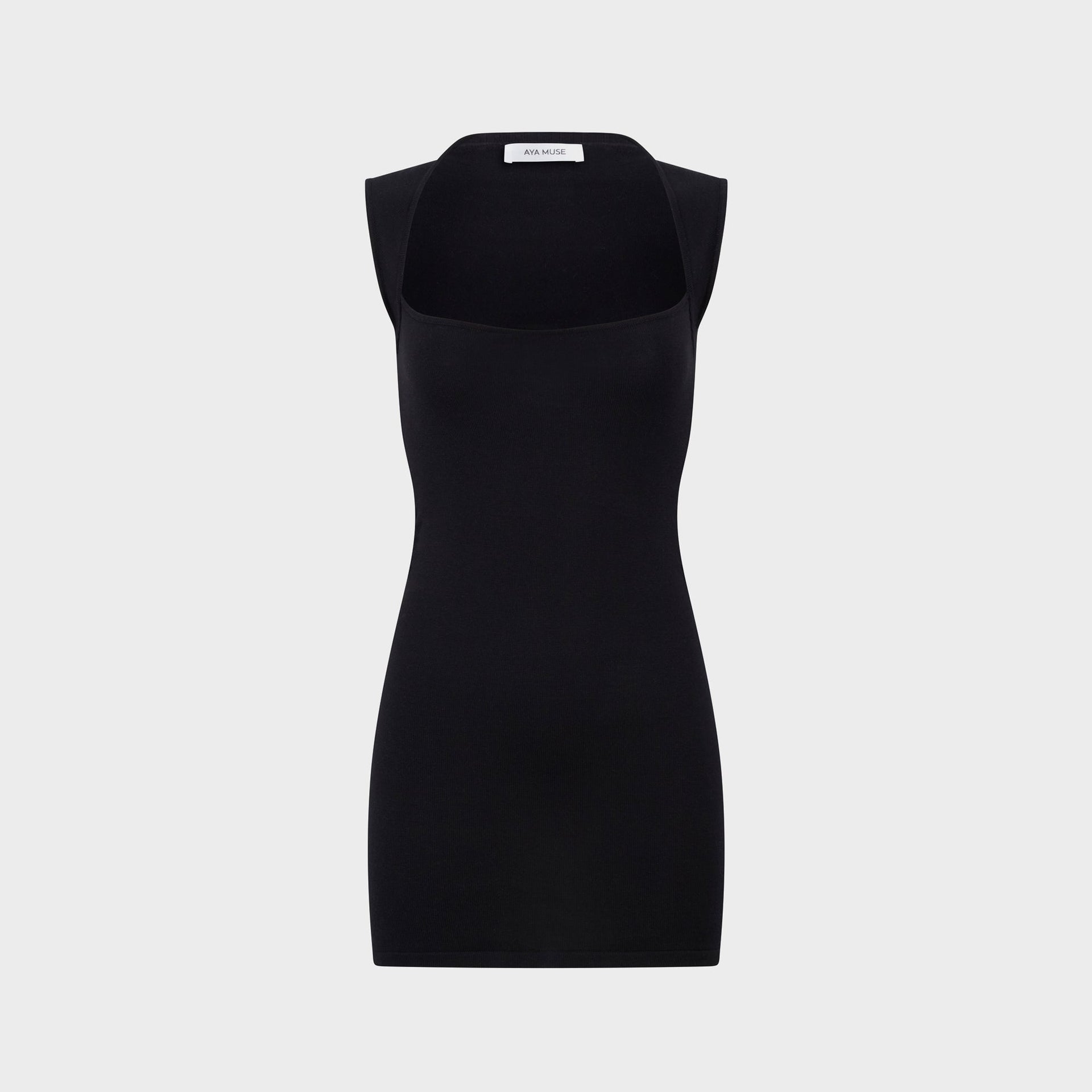 Aya Muse Lune Mini Dress in Black
