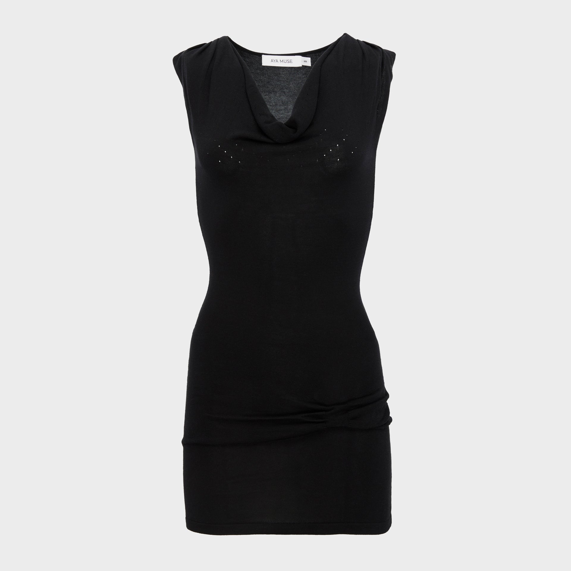 Aya Muse Navi Dress - Black