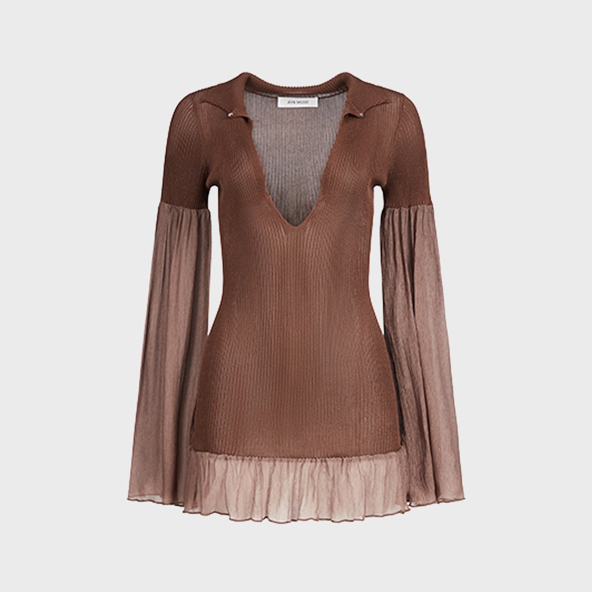 Aya Muse Rive Dress - Chestnut