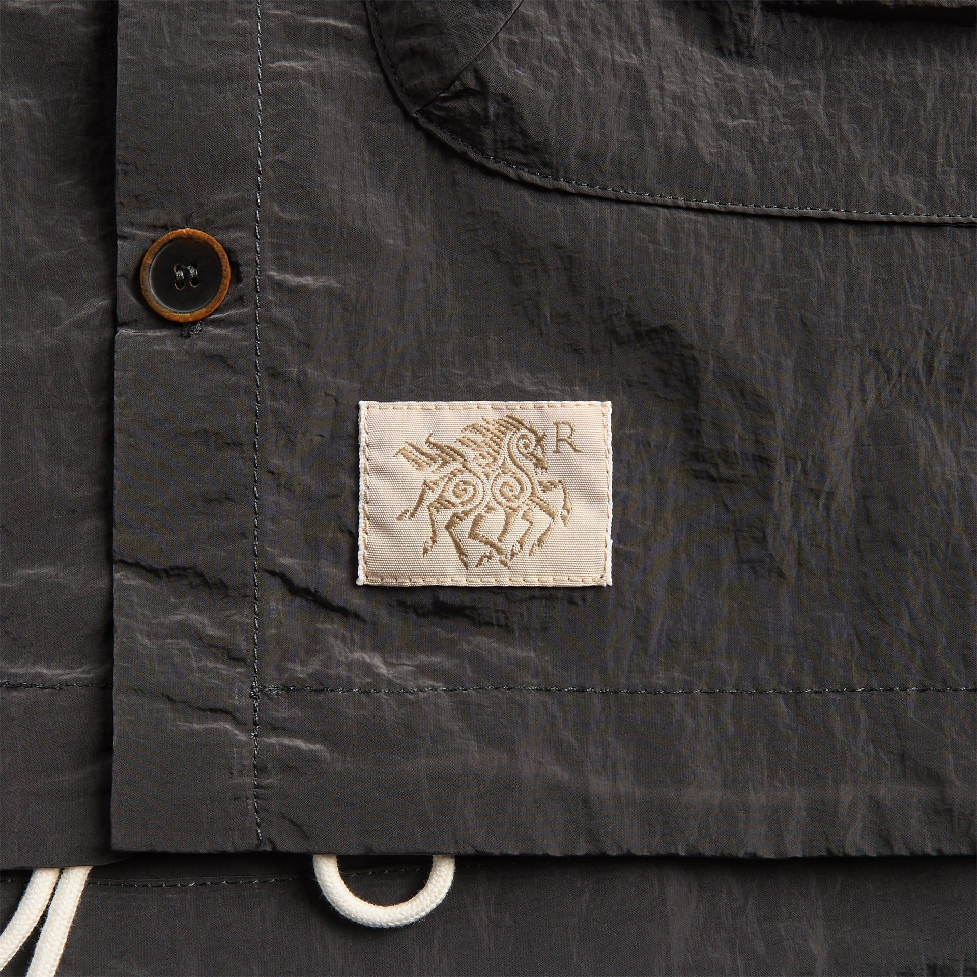 Ranra Epitome Shiny Nylon Overshirt - Peat