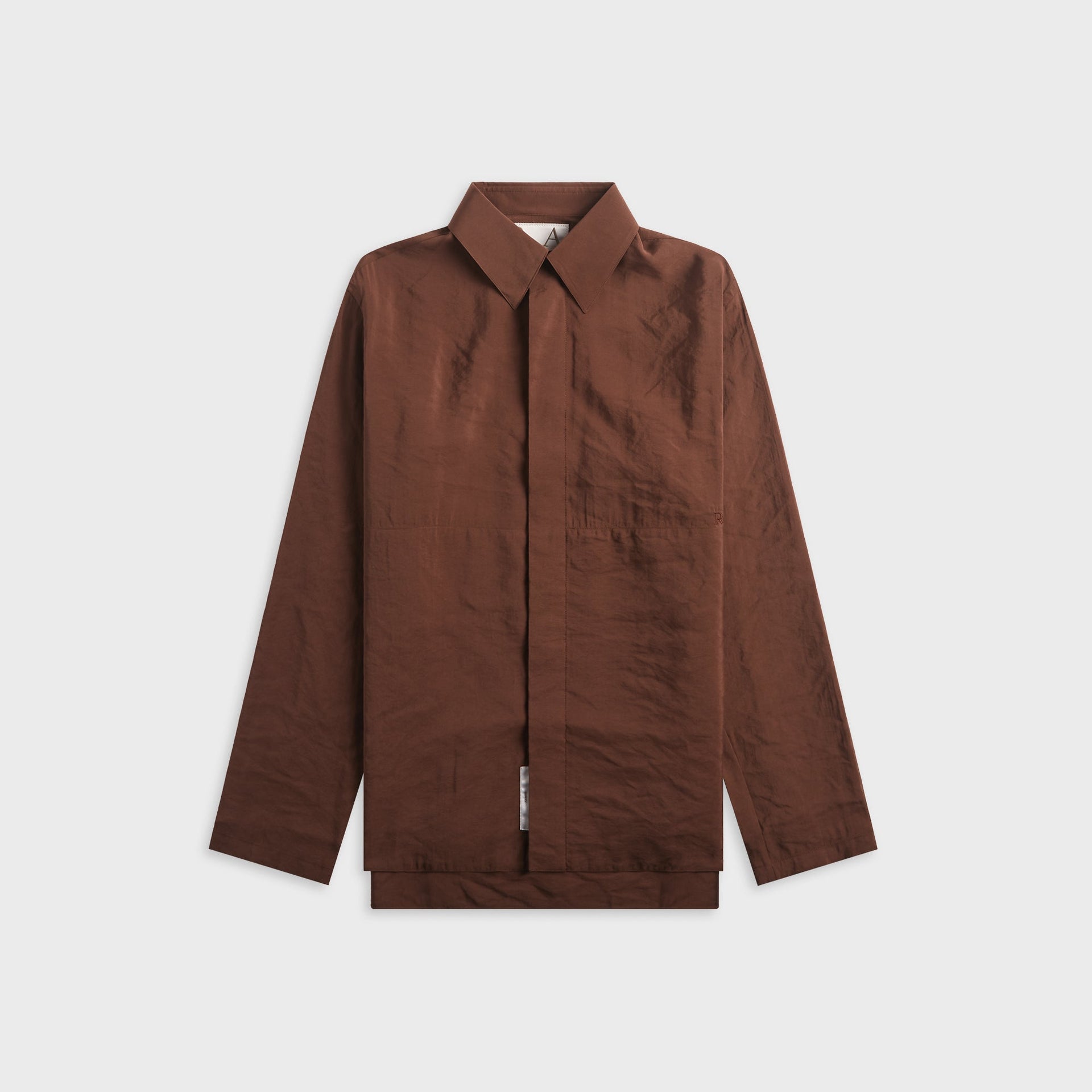 Ranra Maker Gauze Modal Poly Classic Shirt - Carafe