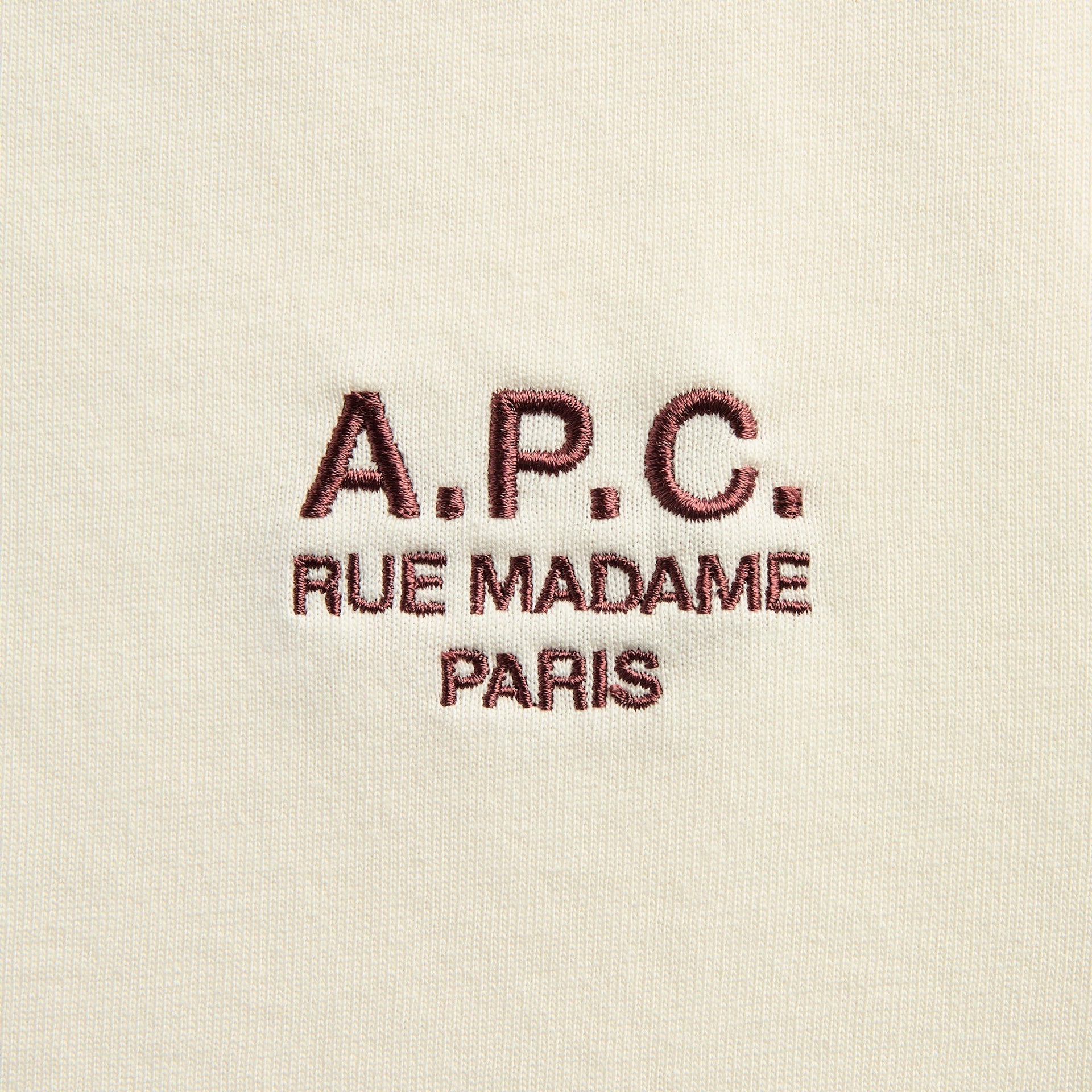 A.P.C. Standard Rue Madame Tee - Blanc / Terracotta