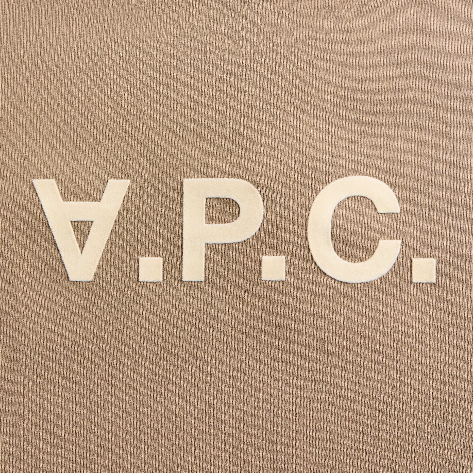 A.P.C. Standard Grand VPC Tee - Kaki Clair / Blanc Casse