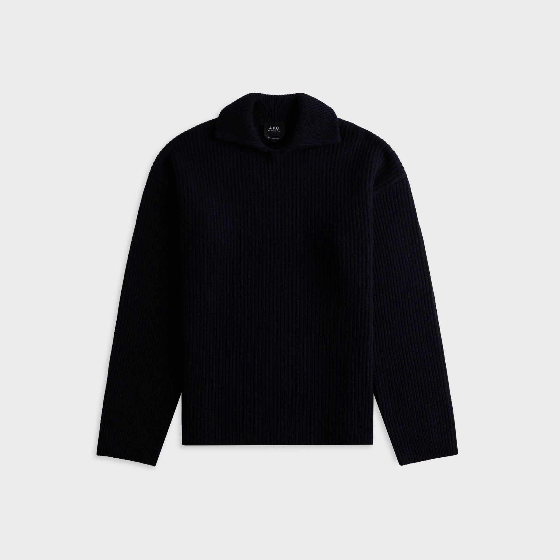 A.P.C. Pull À Côtes Larges Polo Shirt - Iak Dark Navy