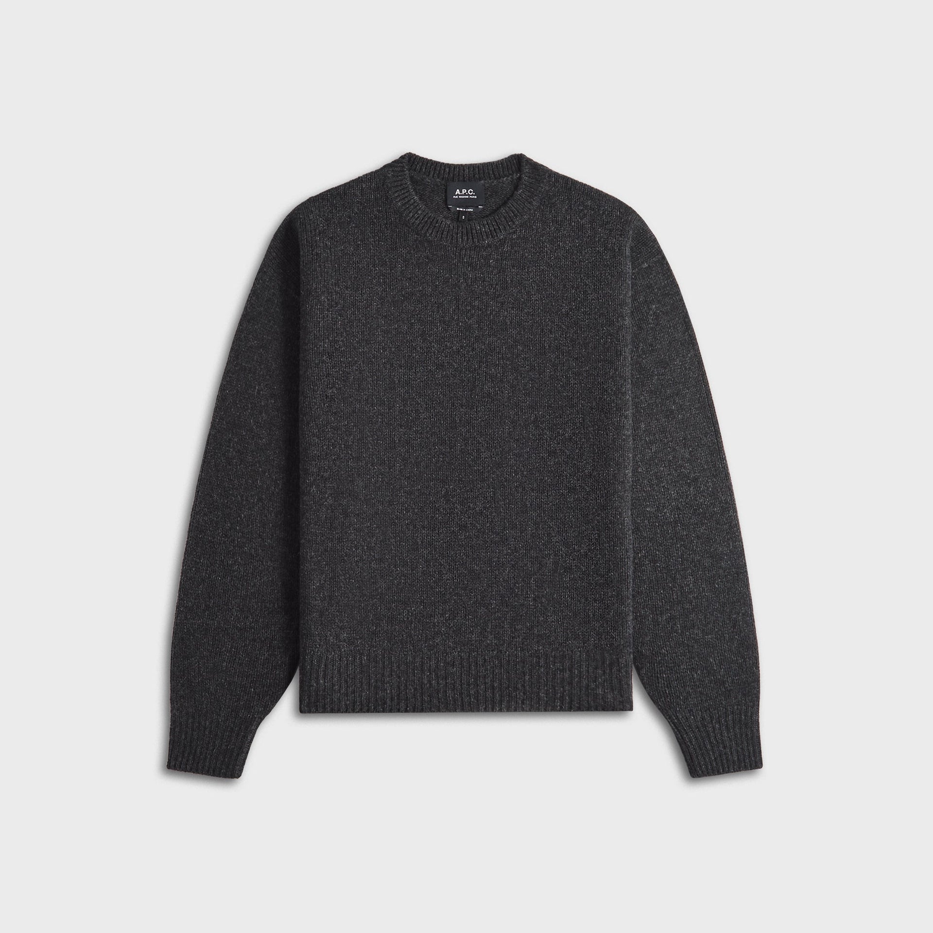 A.P.C. Pull Col Rond - Anthracite Grey