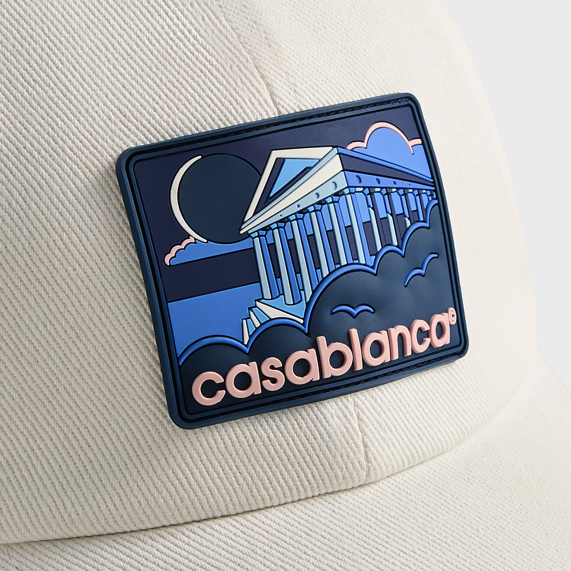 Casablanca Greek Temple Rubber Cap - Navy