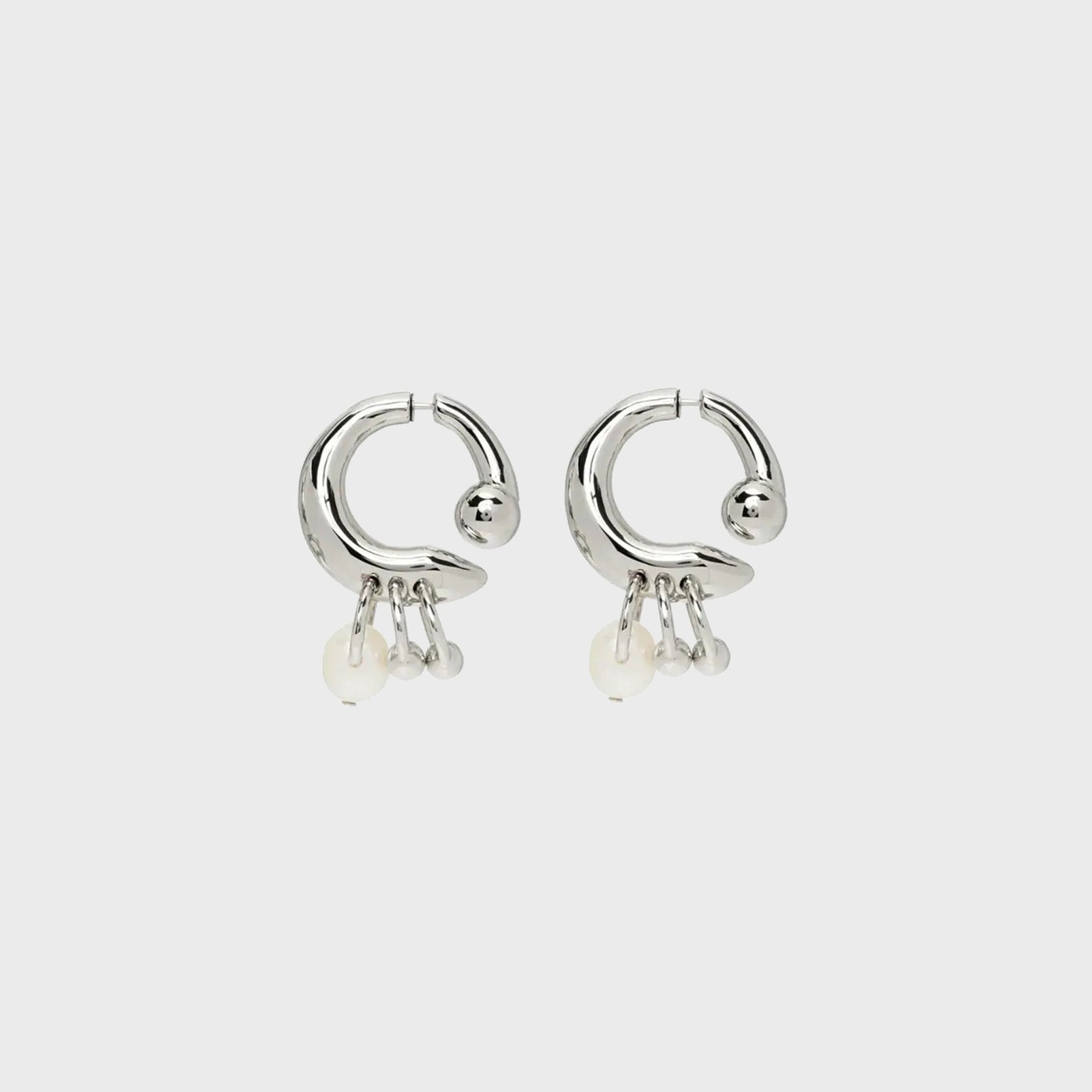 ARSN Two Truths and a Lie Hoops - Silver / Pearl