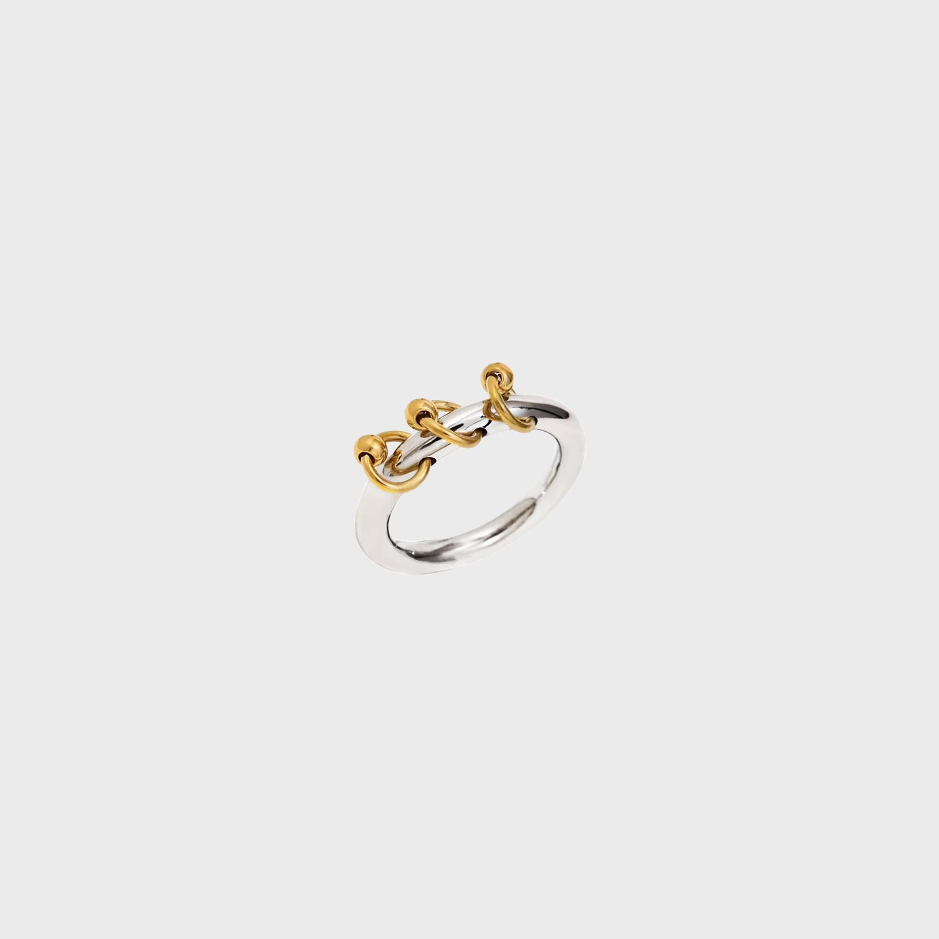 ARSN Chain Reaction Ring - Silver / Gold